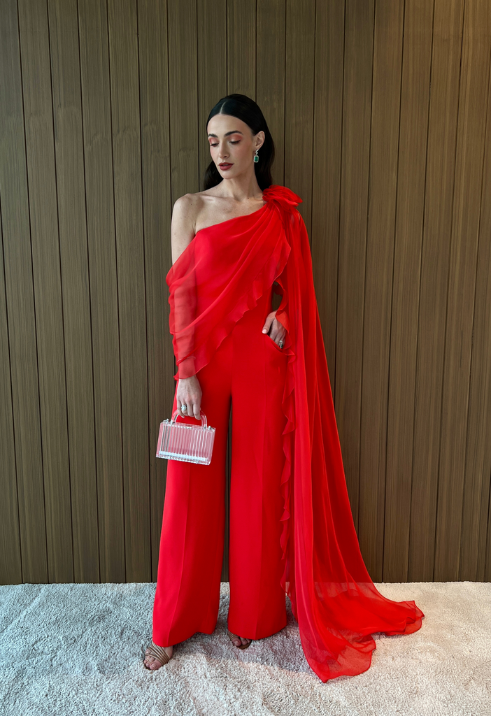 Chiffon 2024 sleeve jumpsuit