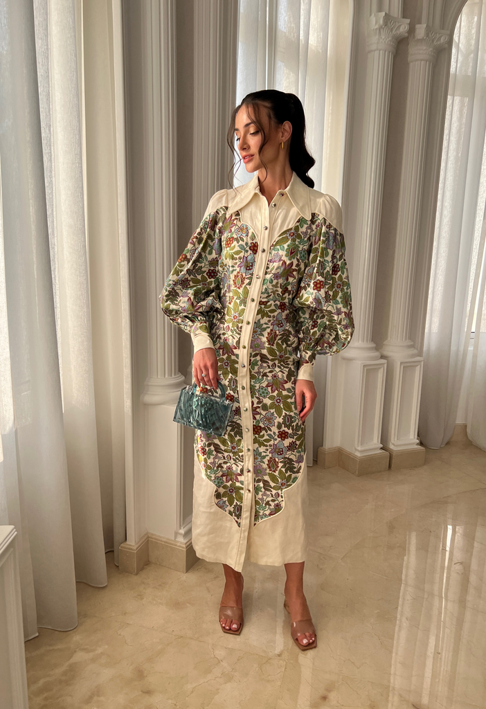Isabella Panel Midi Dress