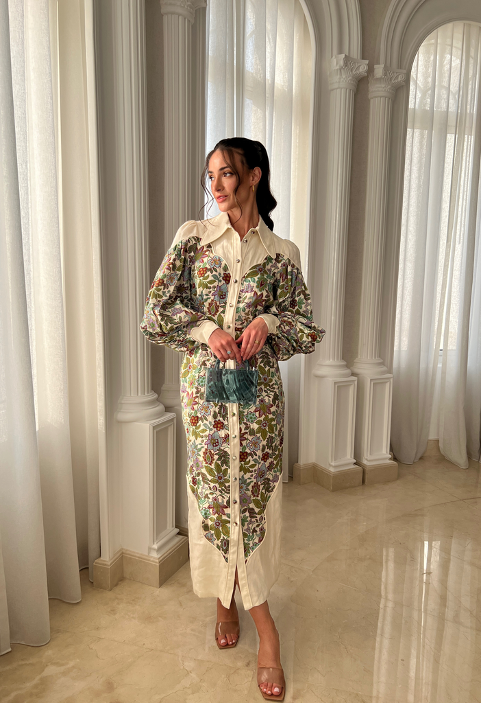 Isabella Panel Midi Dress