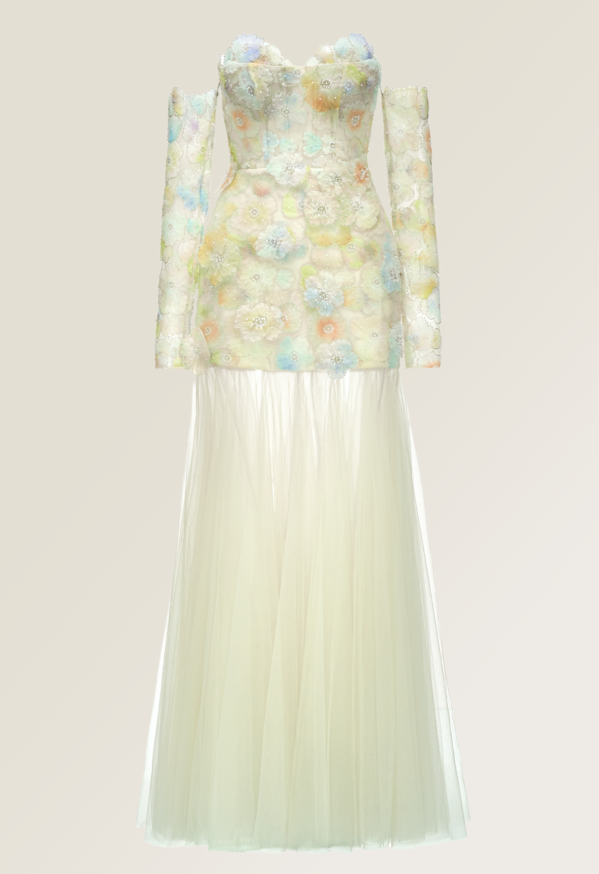 Primavera Blossom Tulle Gown