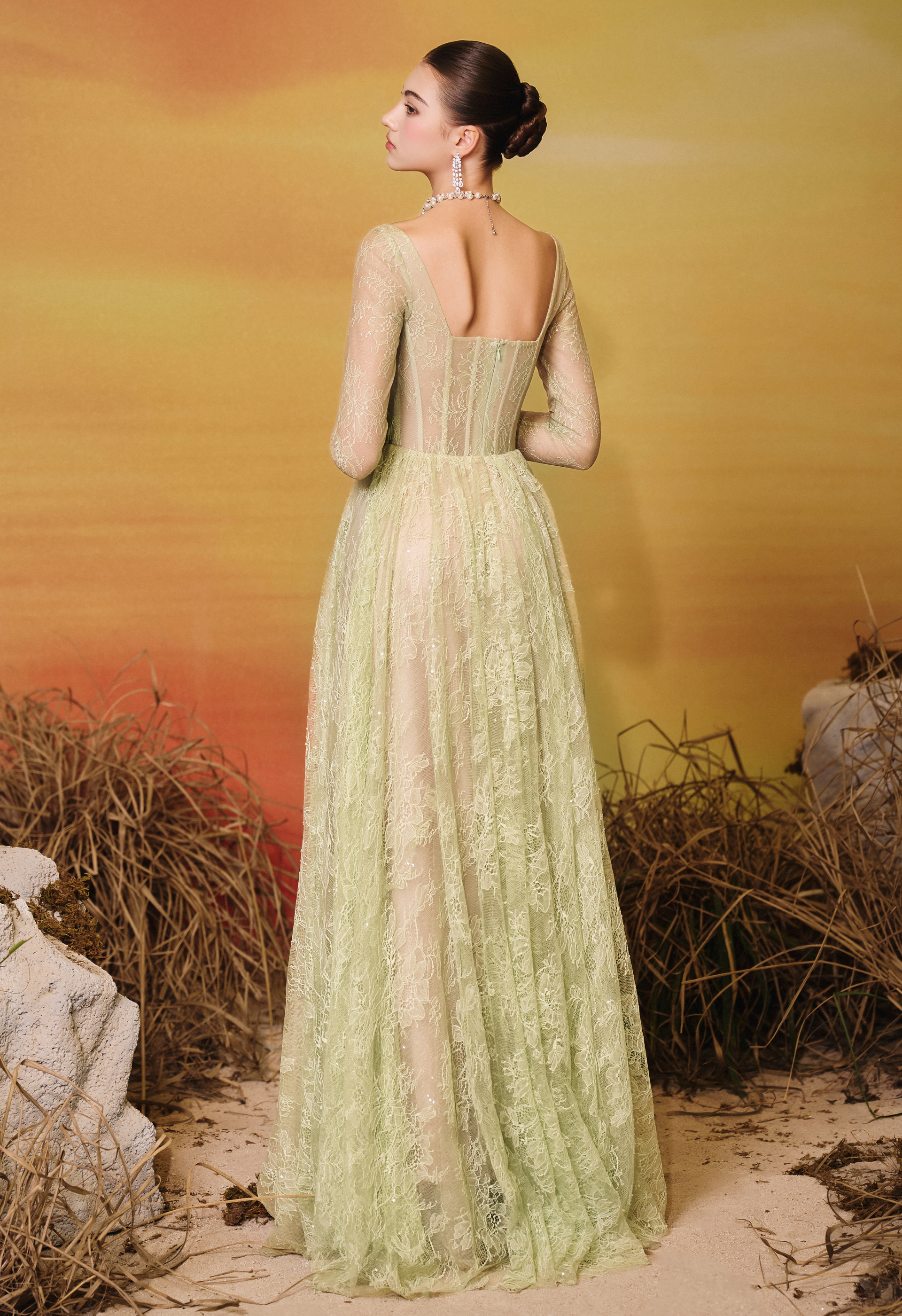 Verdantia Lace Elegance Gown