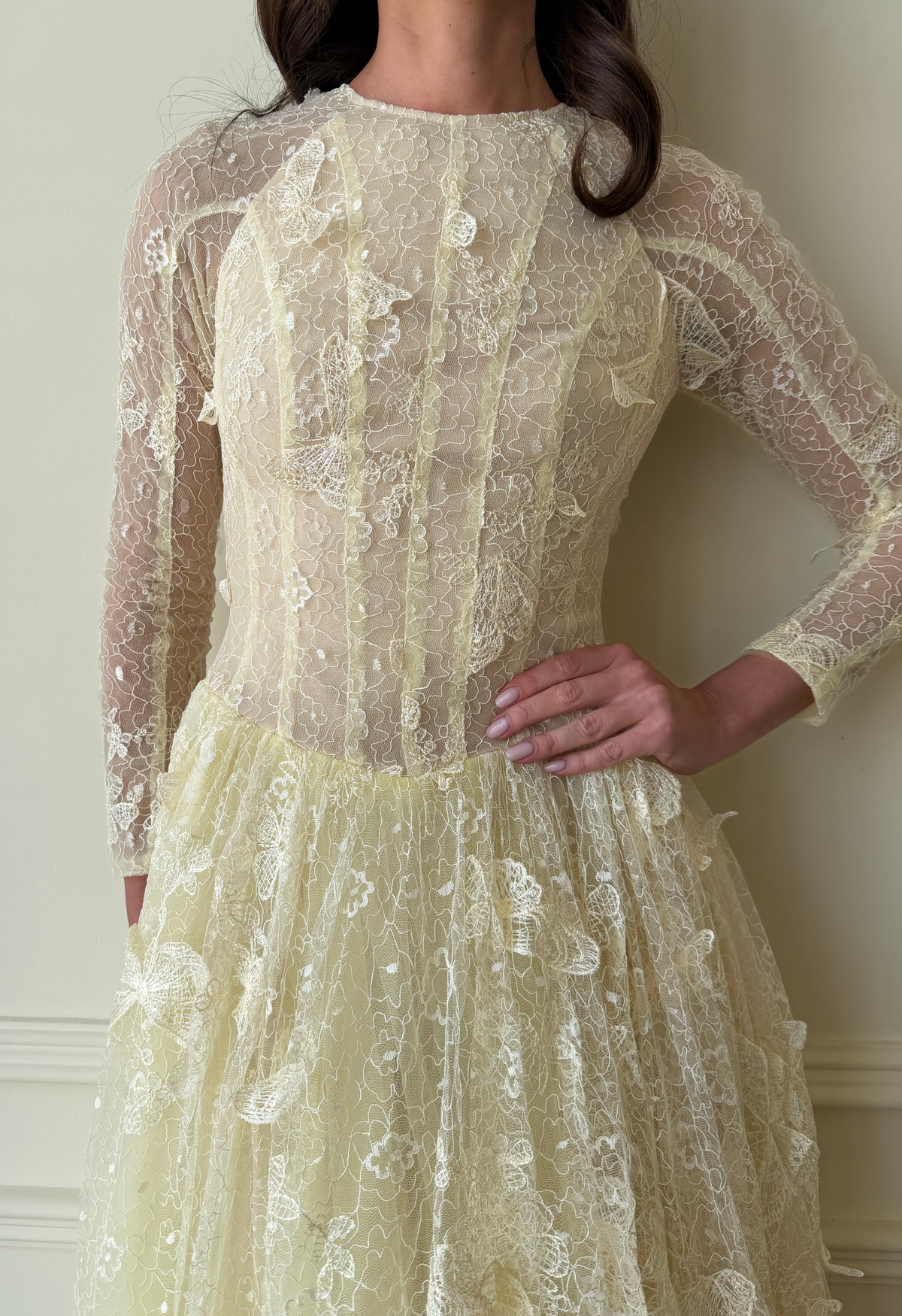 Mariposa Soleil Lace Gown