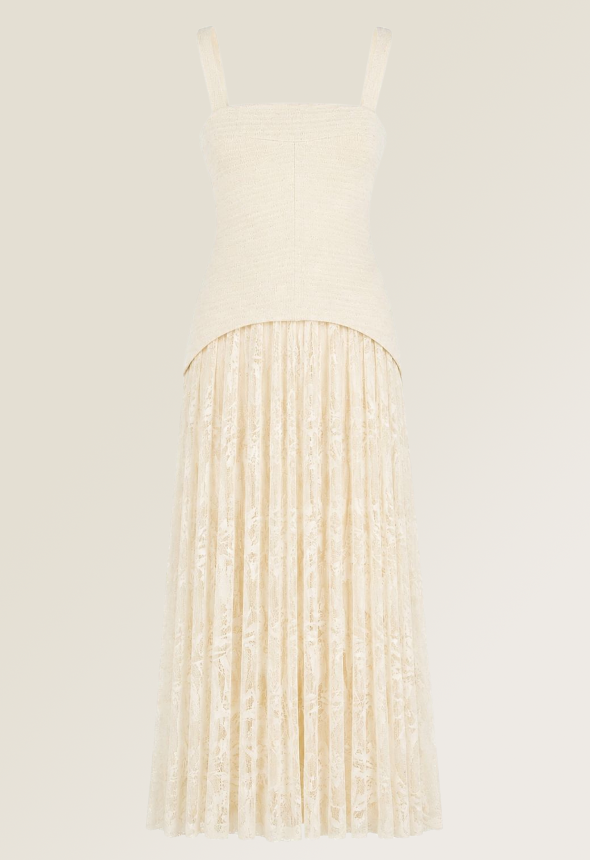 Mireva Long Ivory Dress