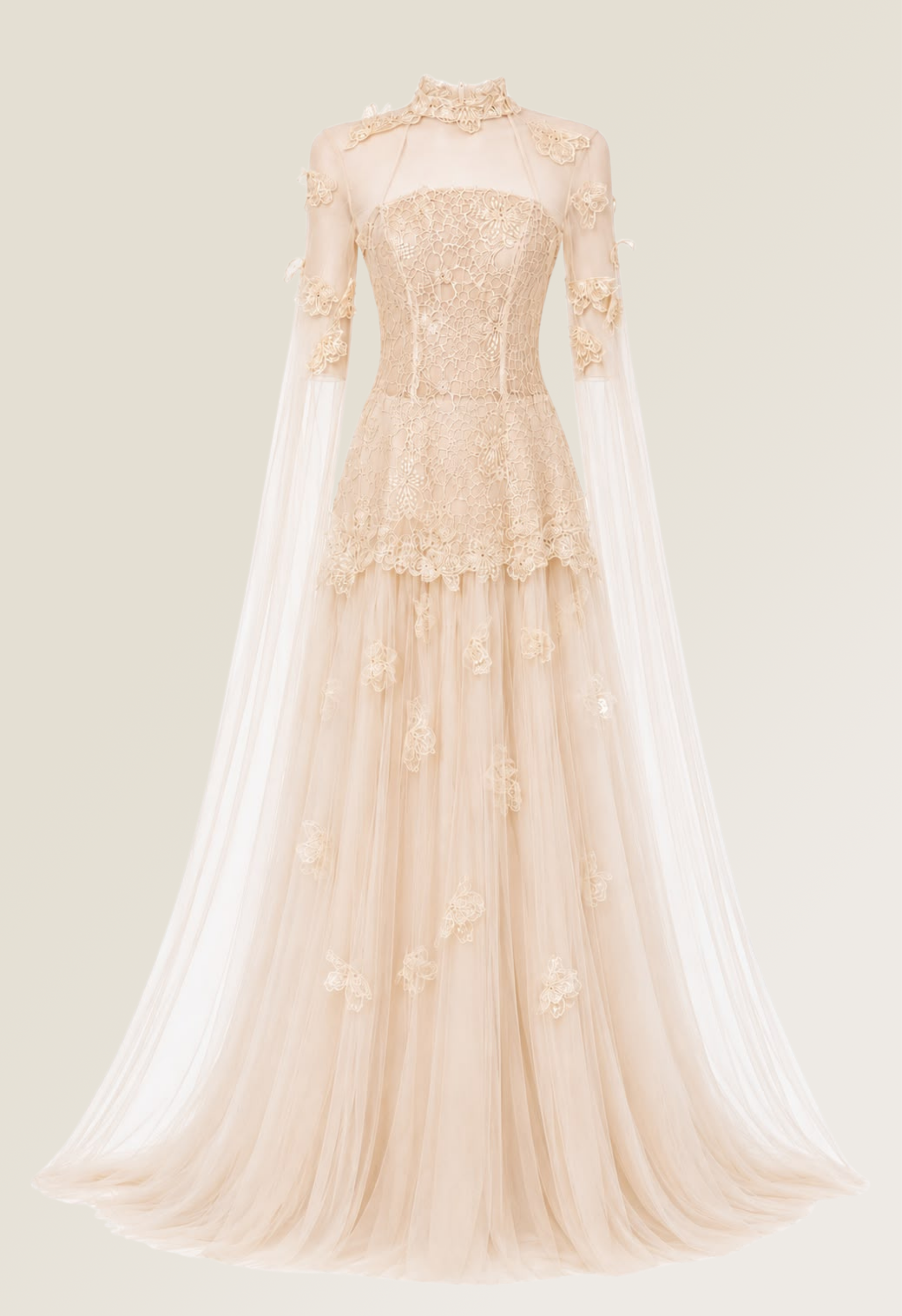 Celestia Lace Tulle Gown