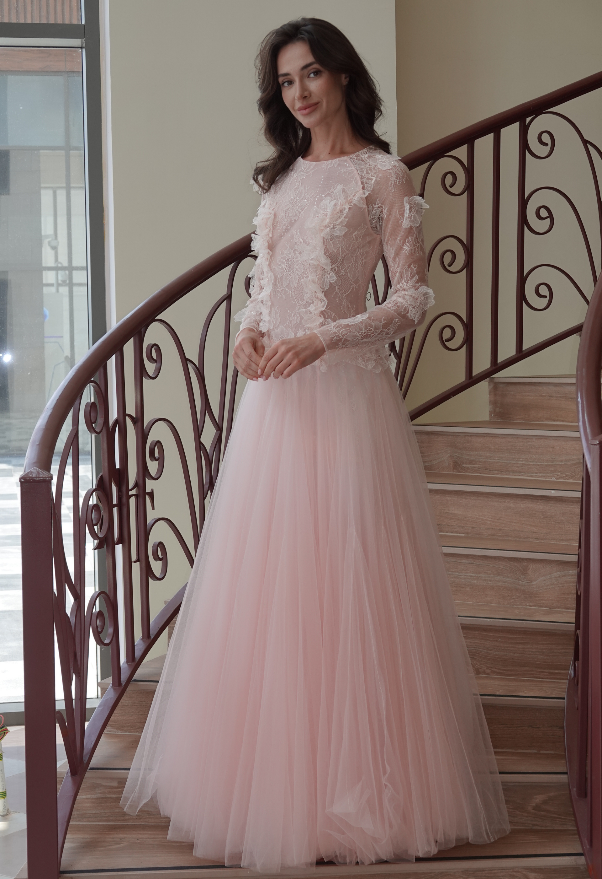 Pink Lace Gown