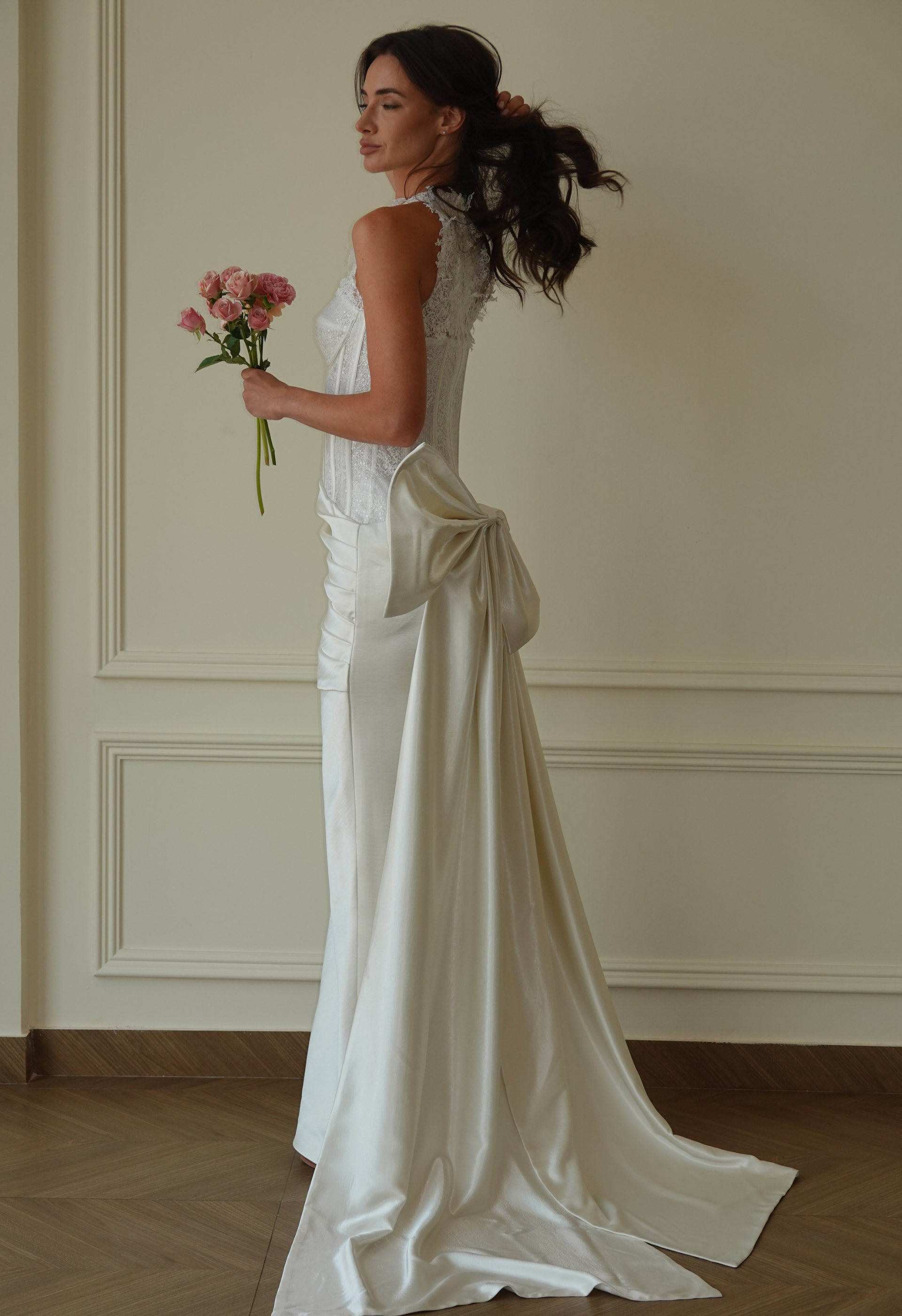 Ivory Lace Corset Gown