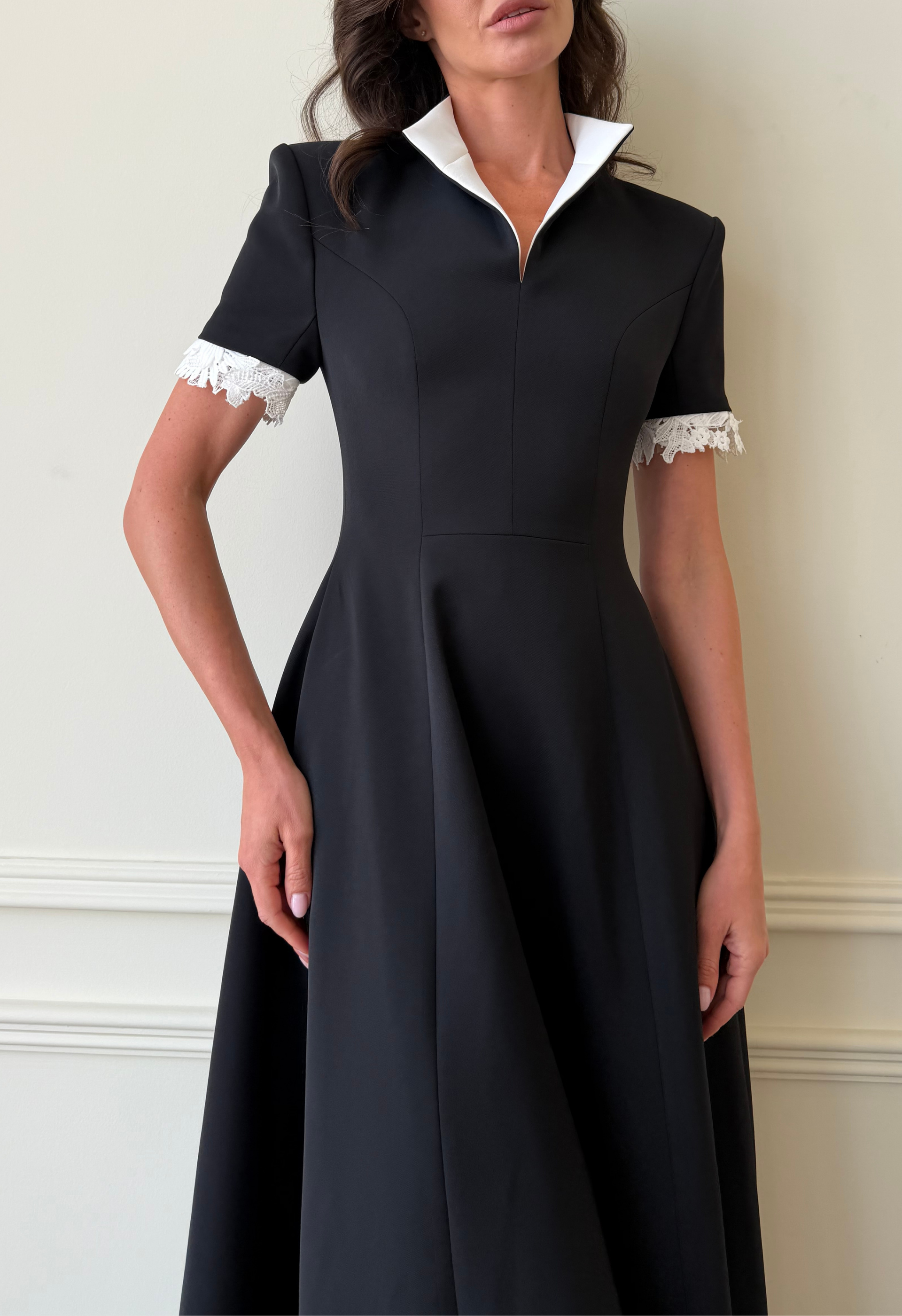 Classic Contrast Gown