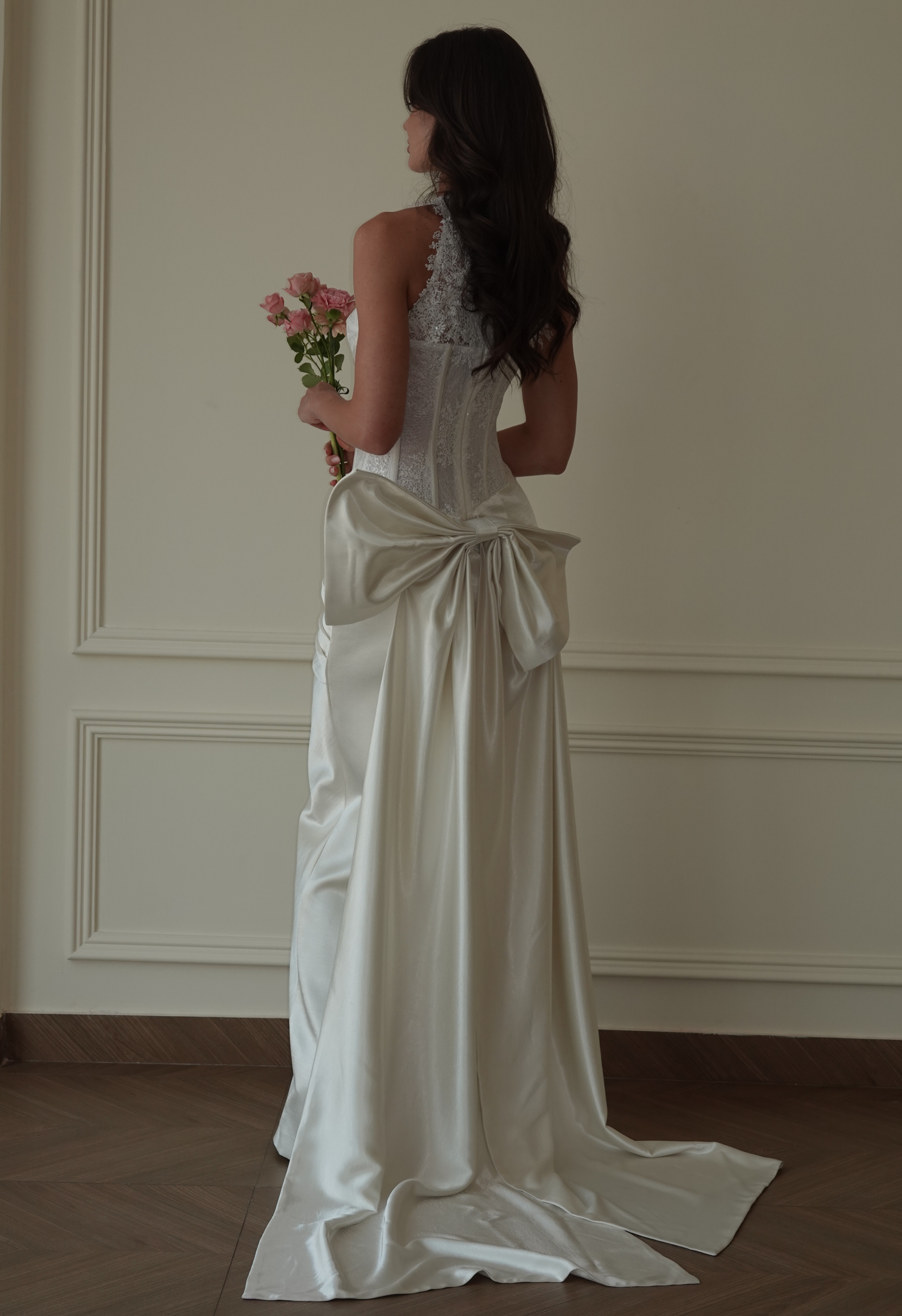 Ivory Lace Corset Gown