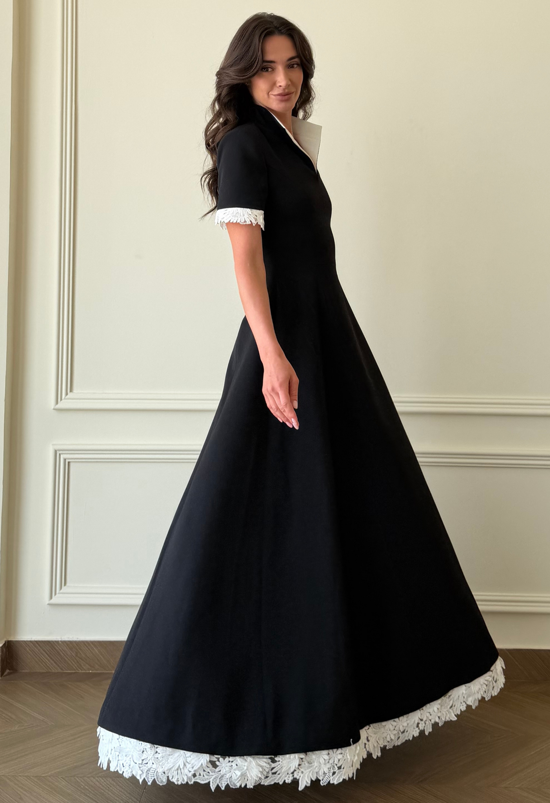 Classic Contrast Gown