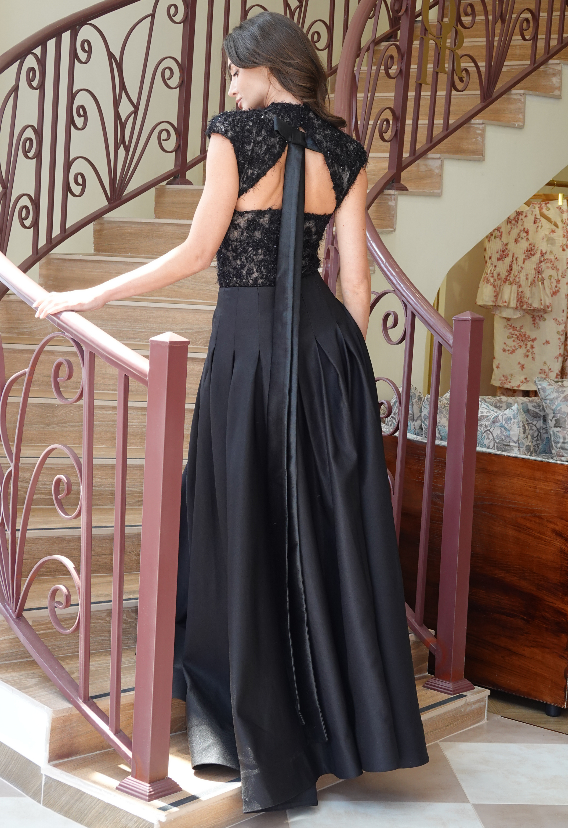 Midnight Lace Bodysuit & Maxi Skirt