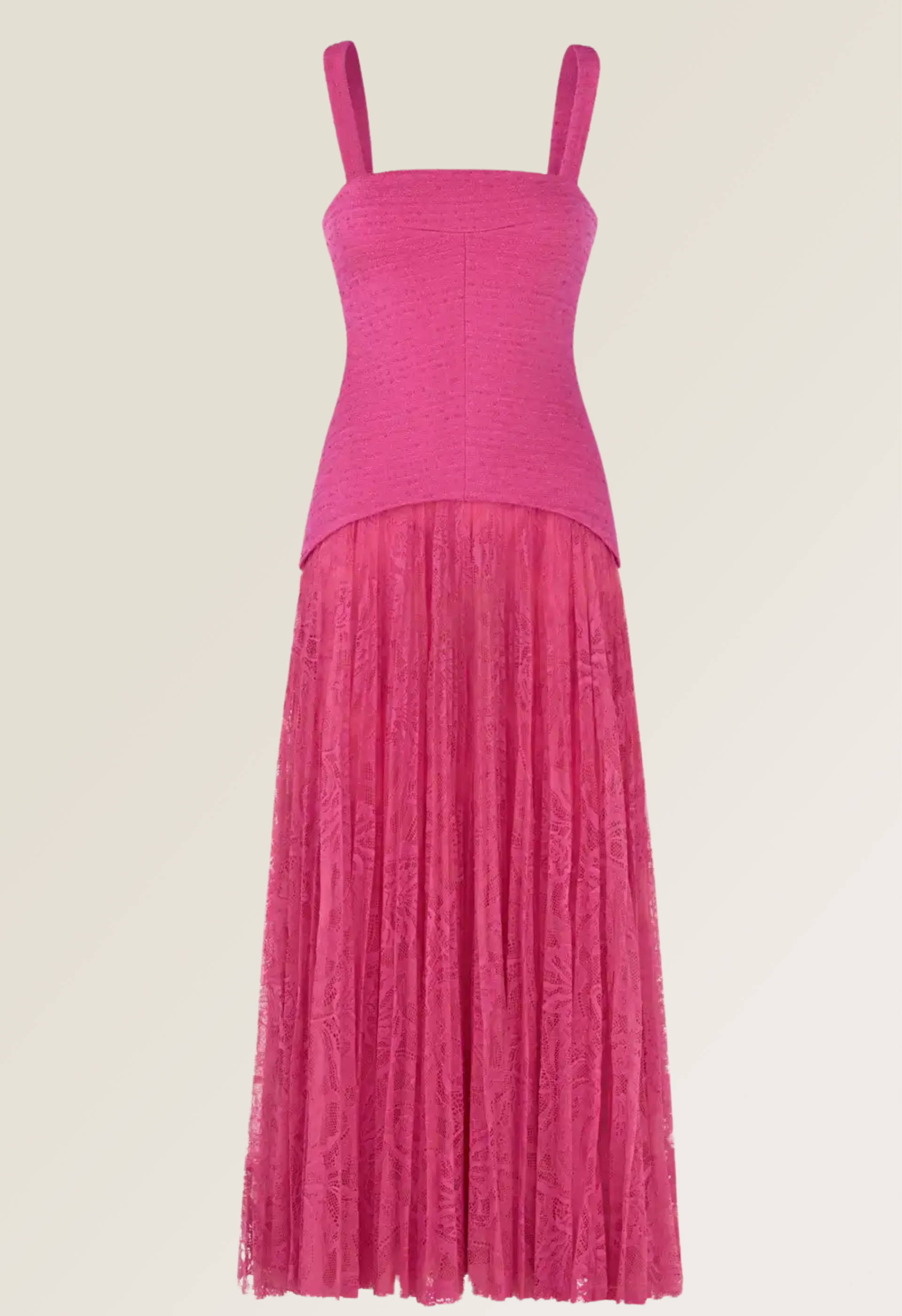 Mireva Long Fuschia Dress