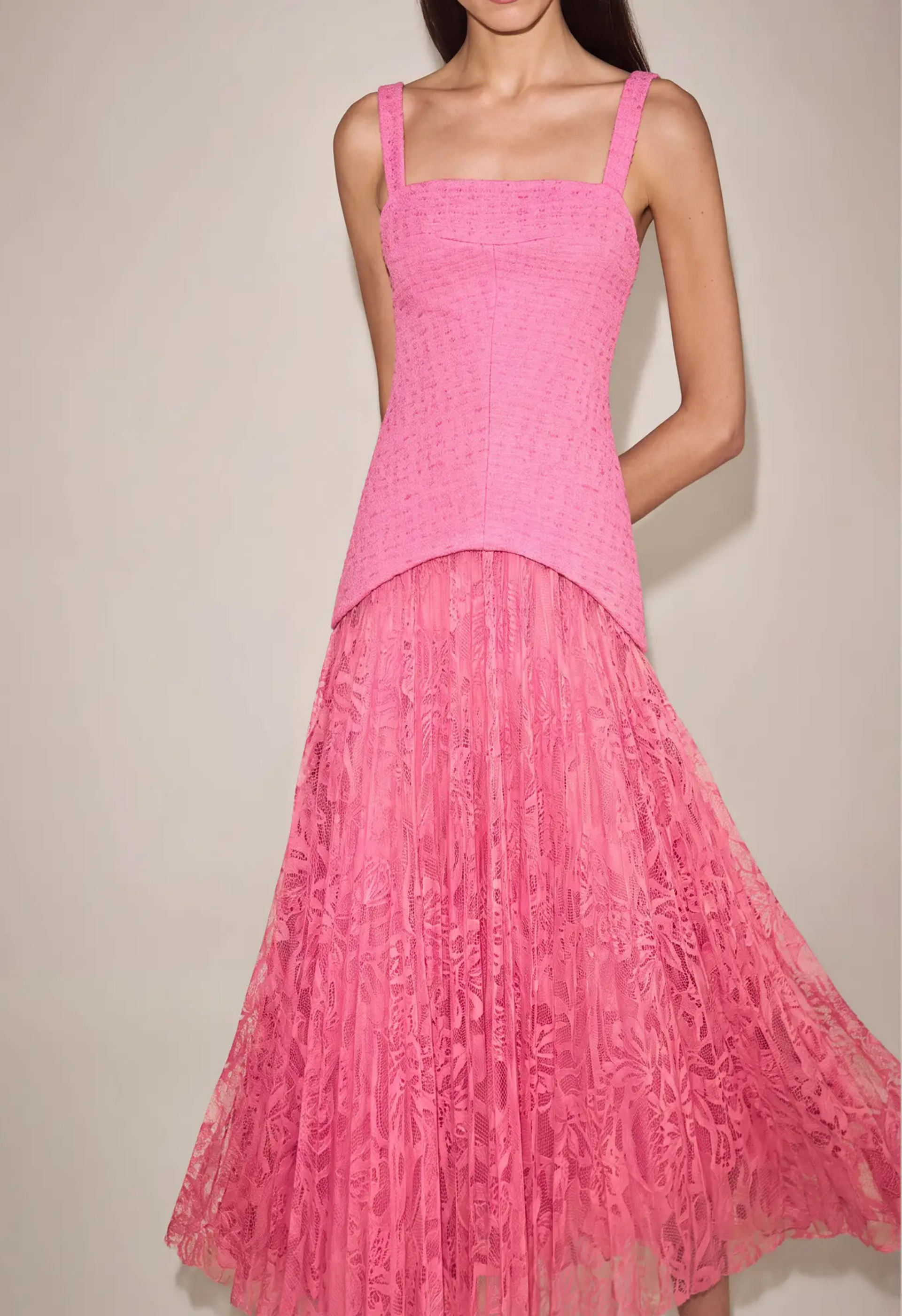 Mireva Long Fuschia Dress