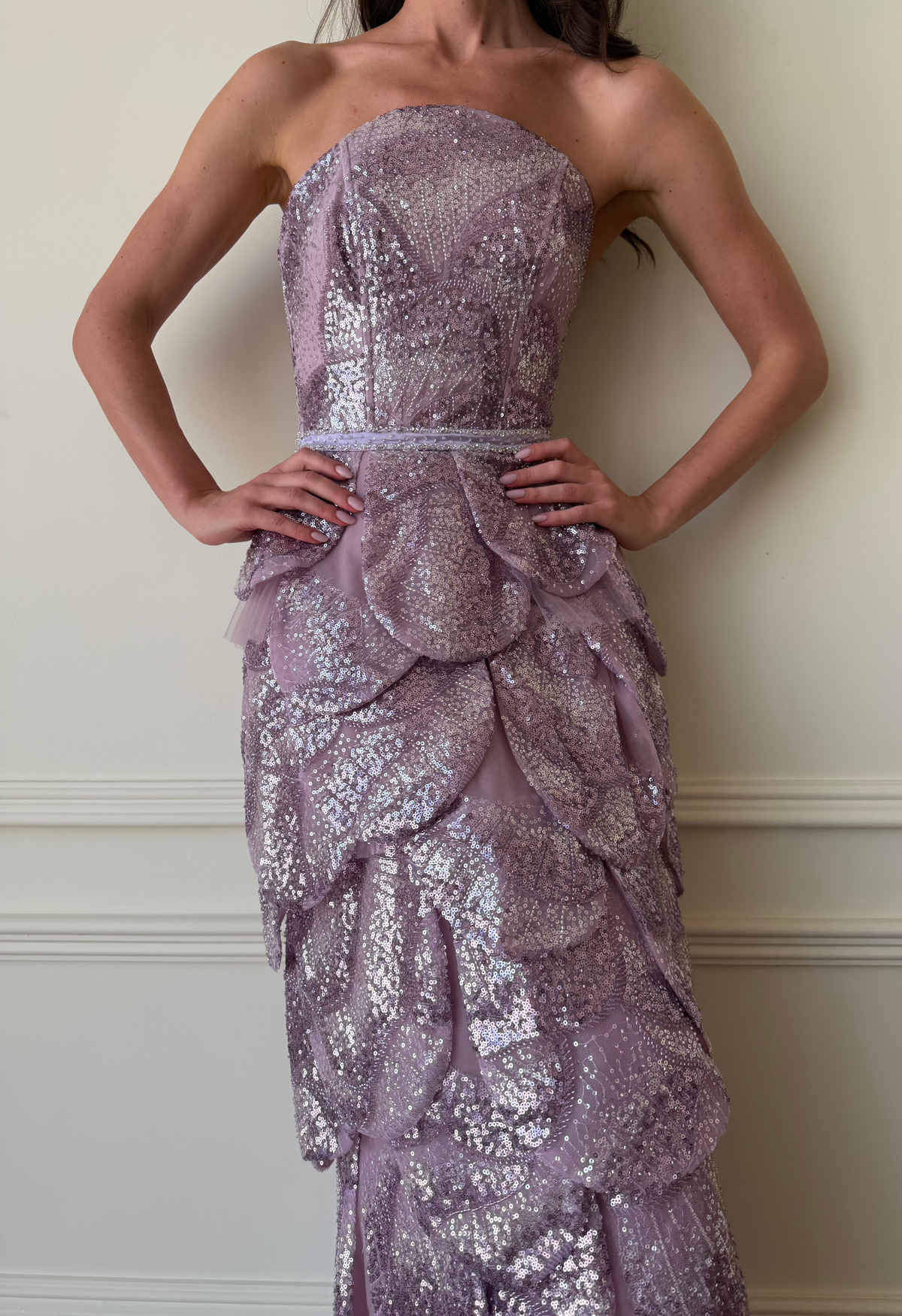 Amethyst Sequin Gown