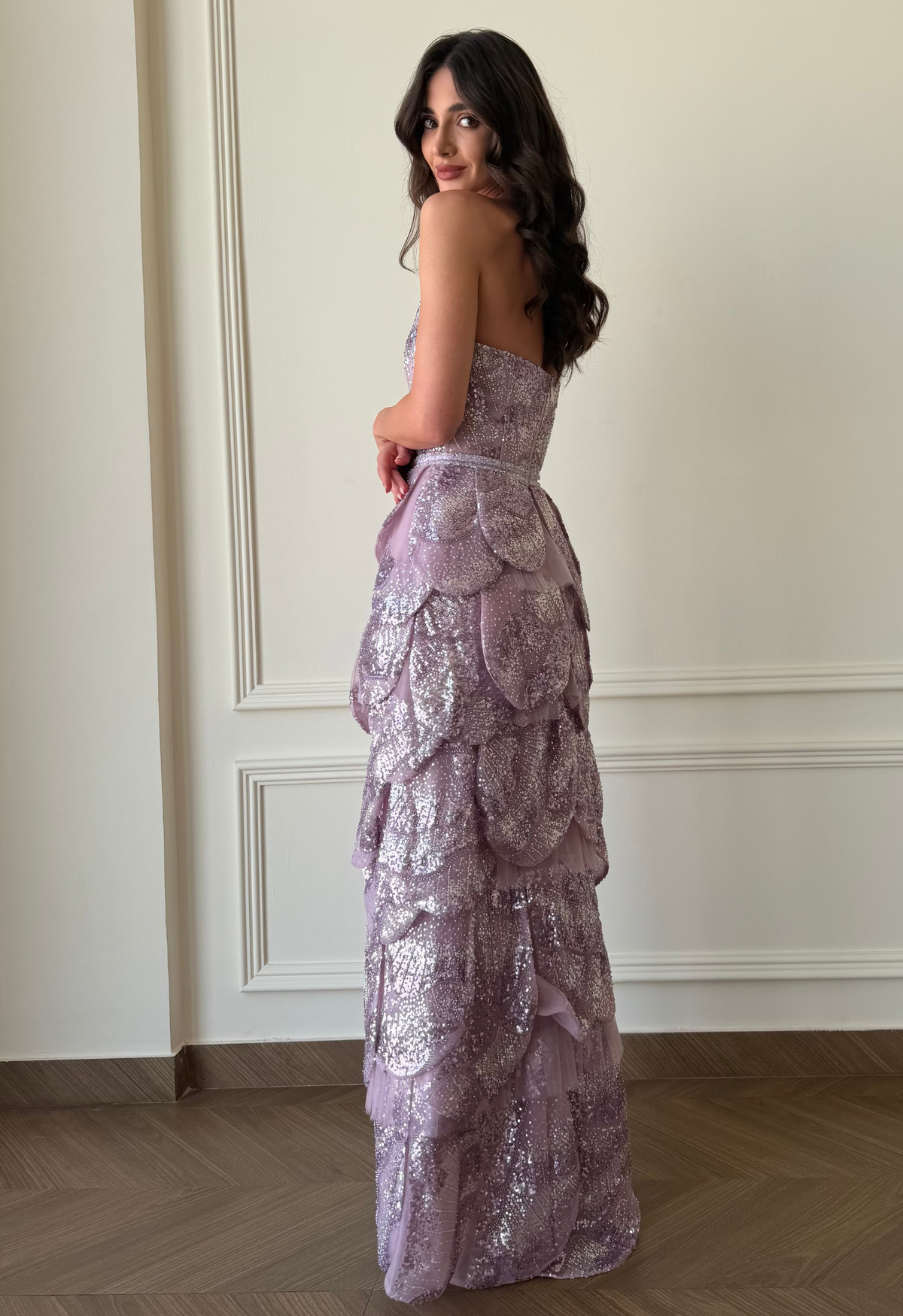 Amethyst Sequin Gown
