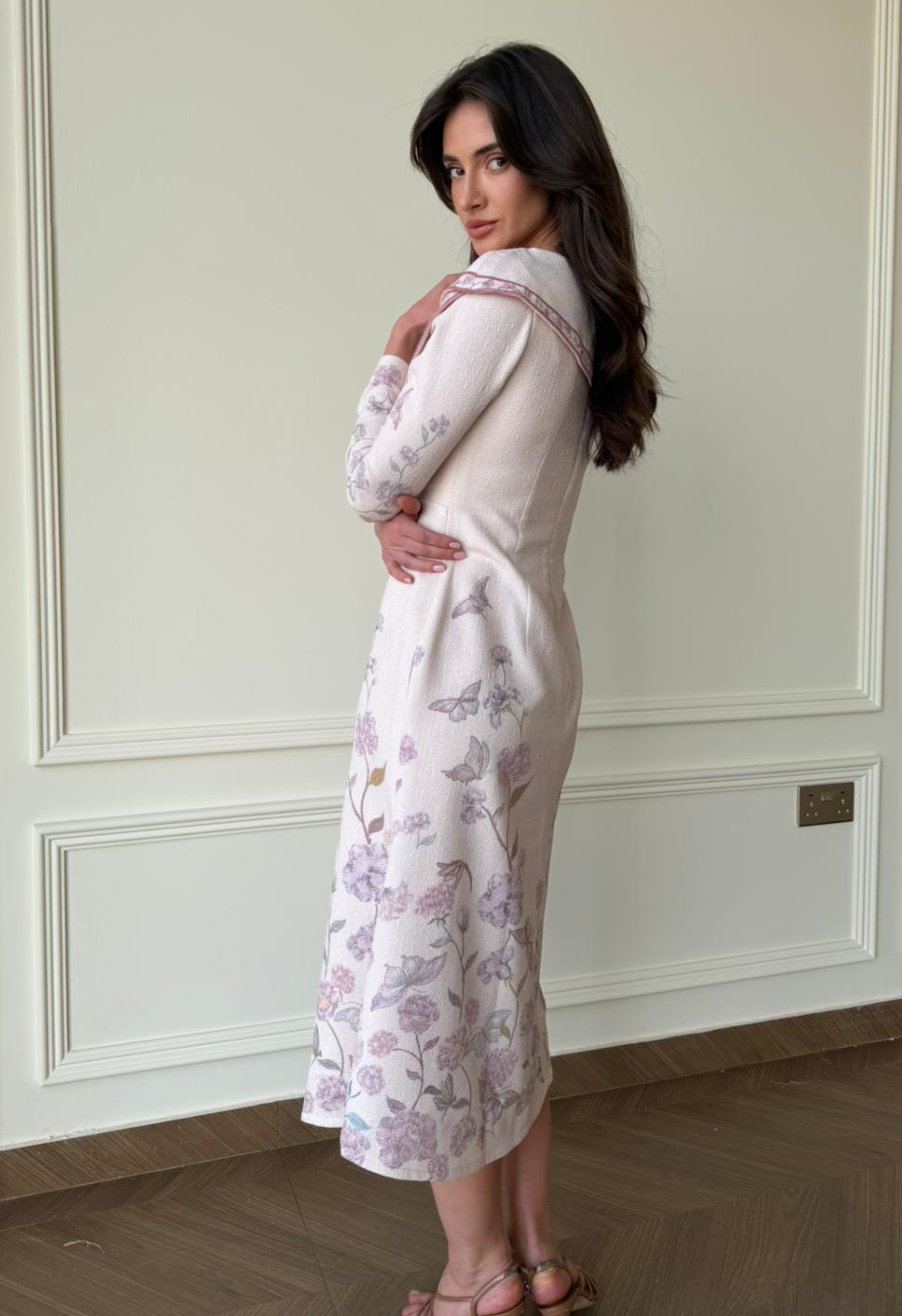 Blooming Elegant Letter Dress