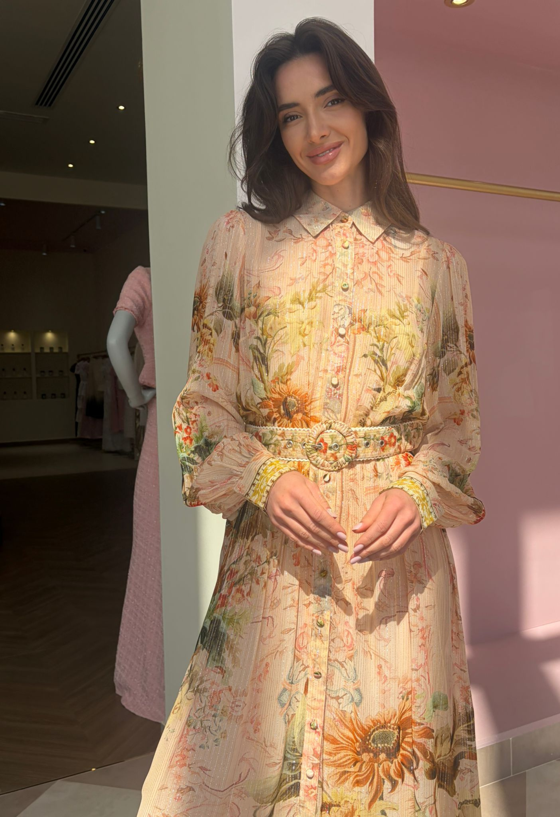 Green Multi Viscose Maxi dress