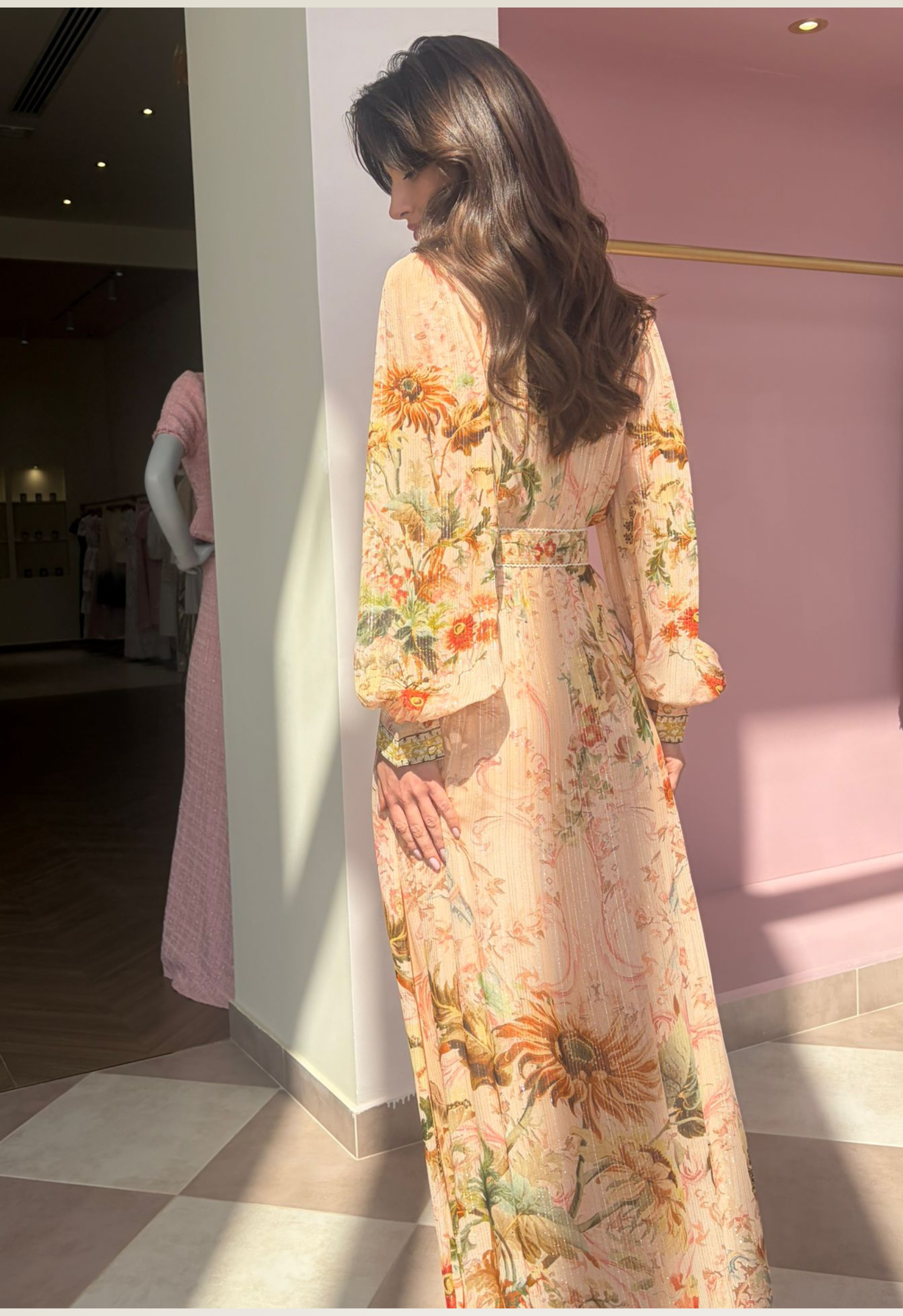 Green Multi Viscose Maxi dress