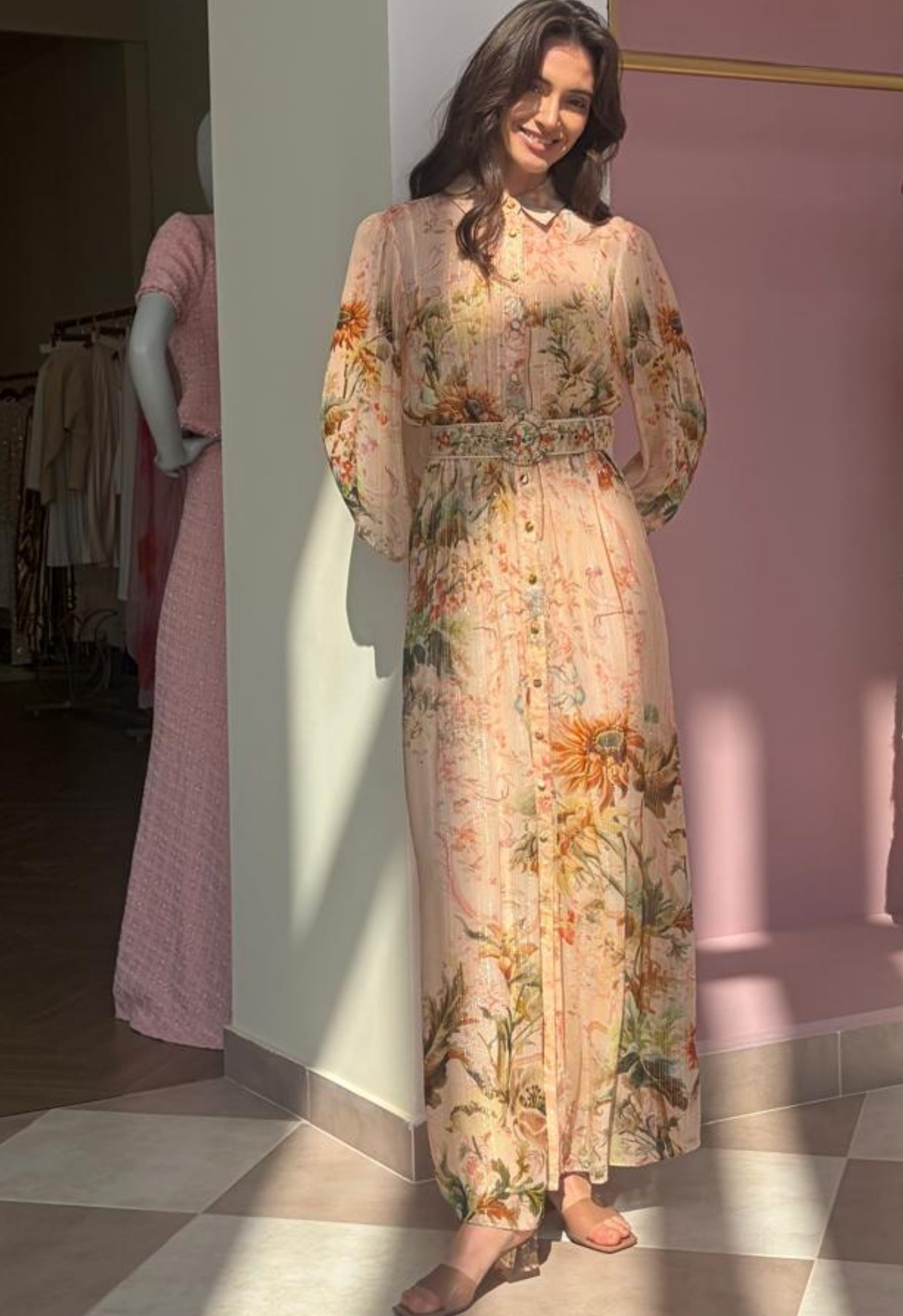 Green Multi Viscose Maxi dress