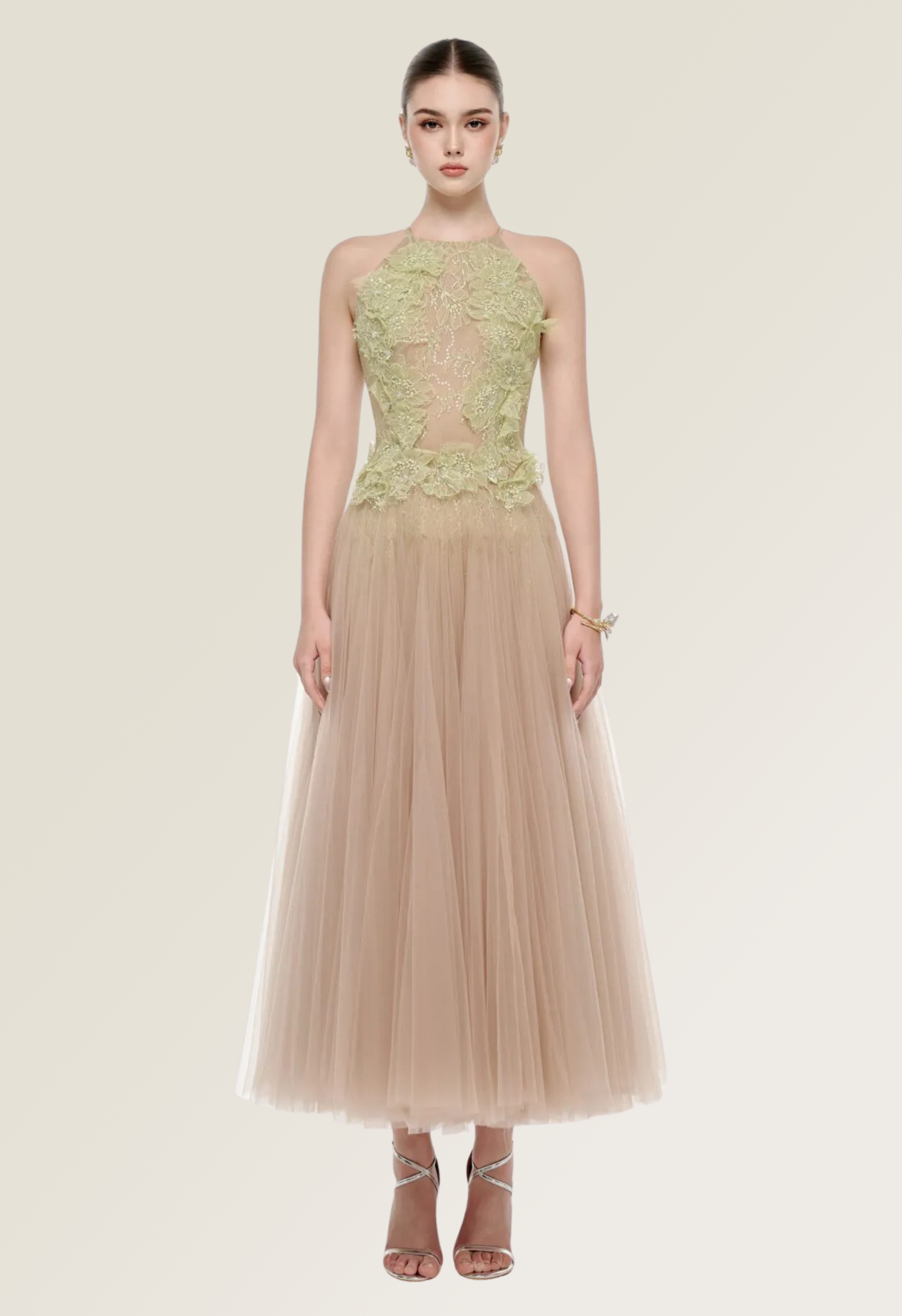 Mint Blossom Gown