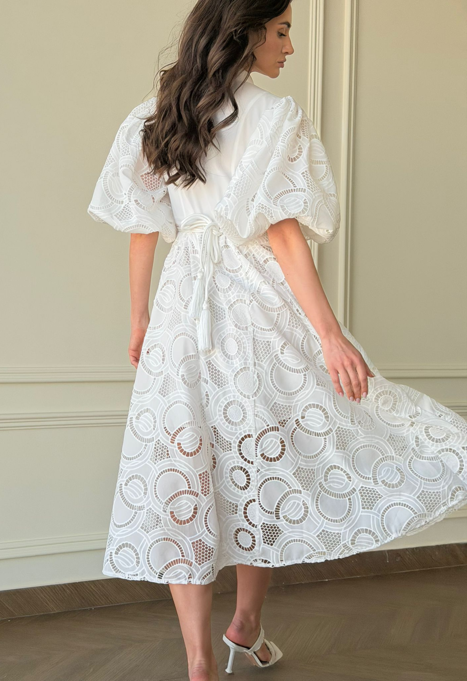 Bromelia Dress in White