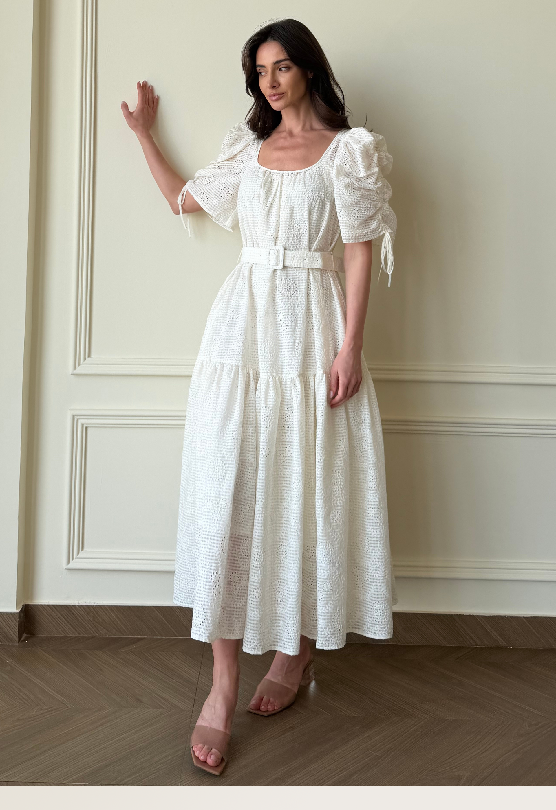 Checks Shift Midi Dress