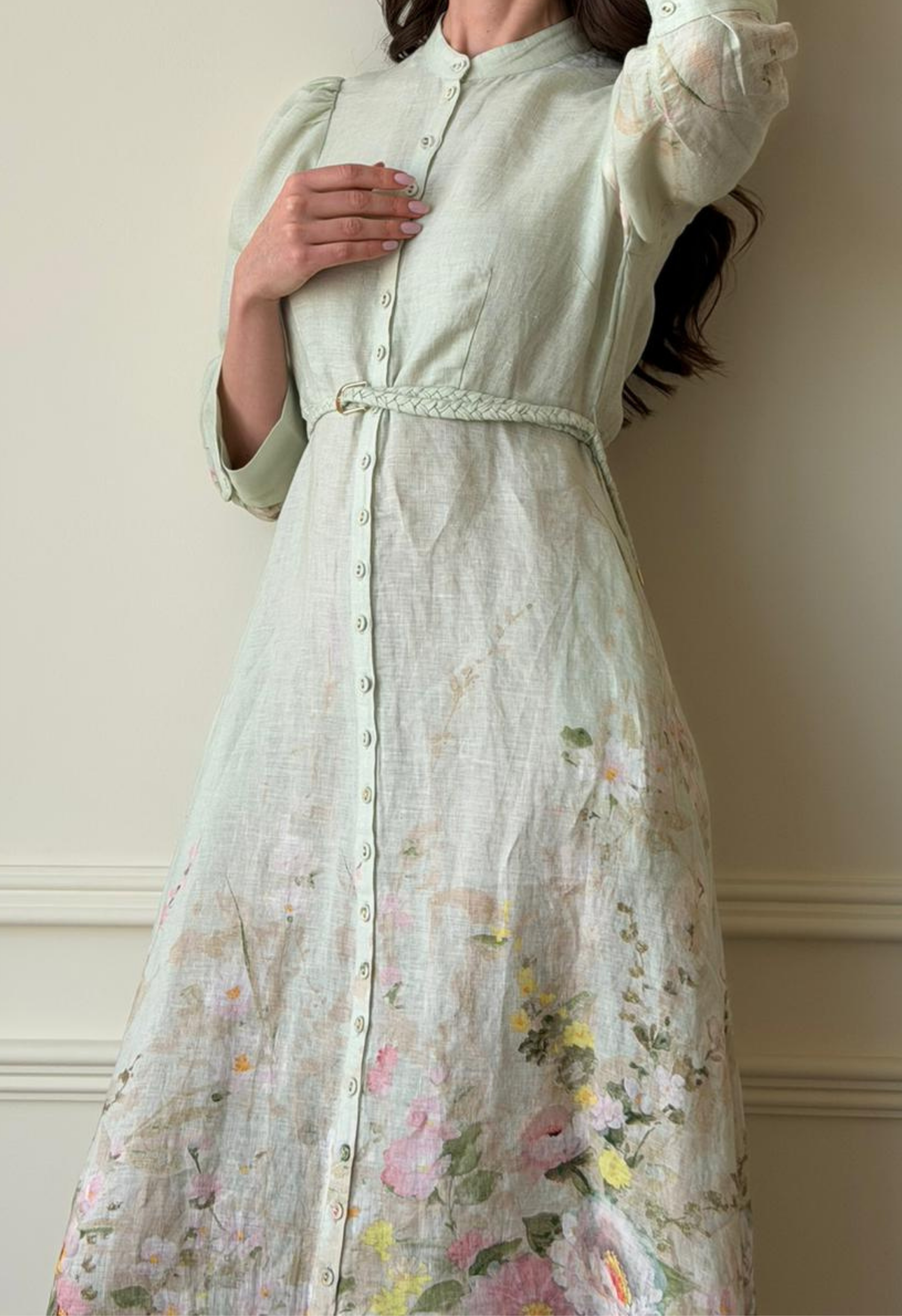 Harmony Linen Button-Down Dress