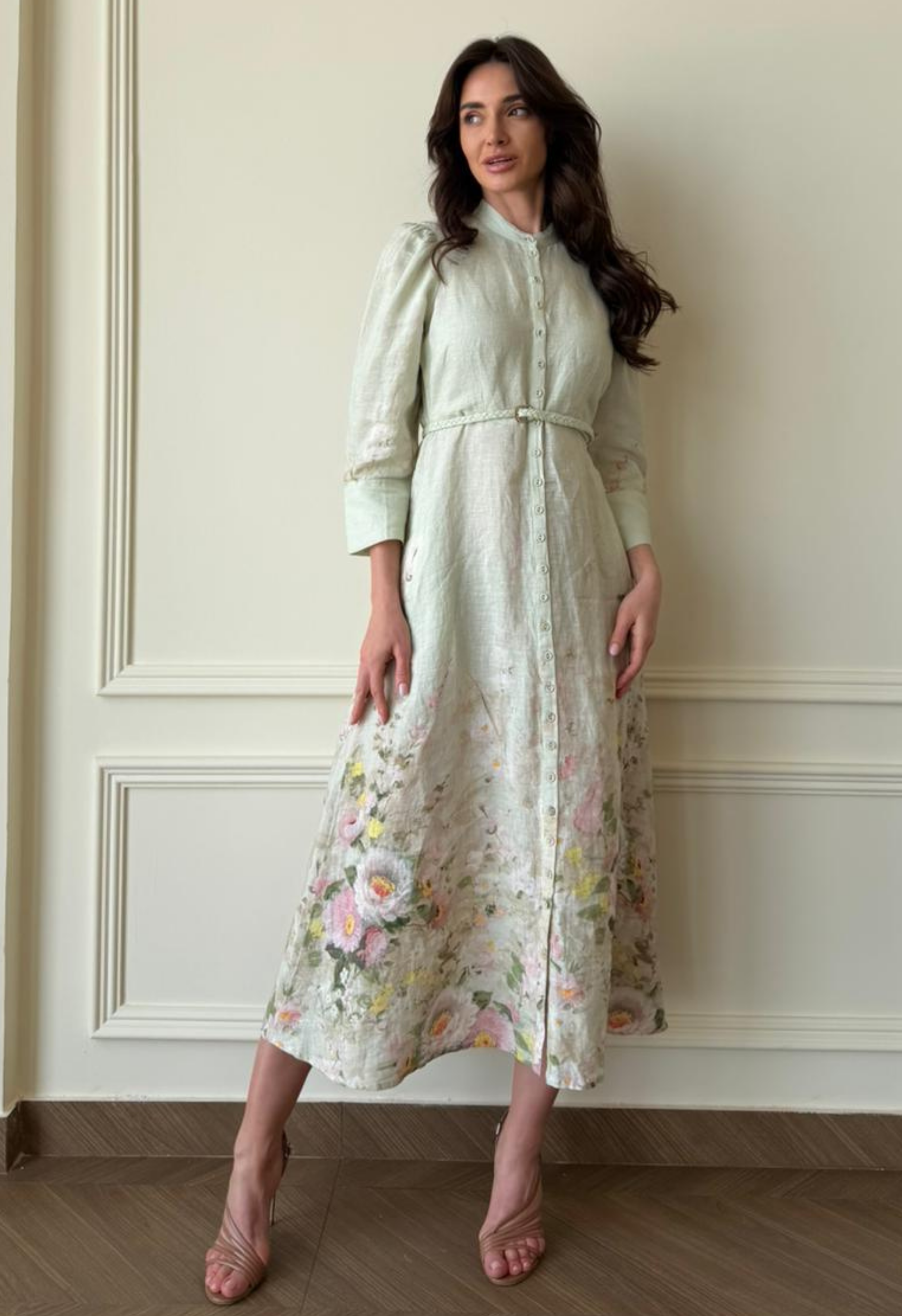 Harmony Linen Button-Down Dress
