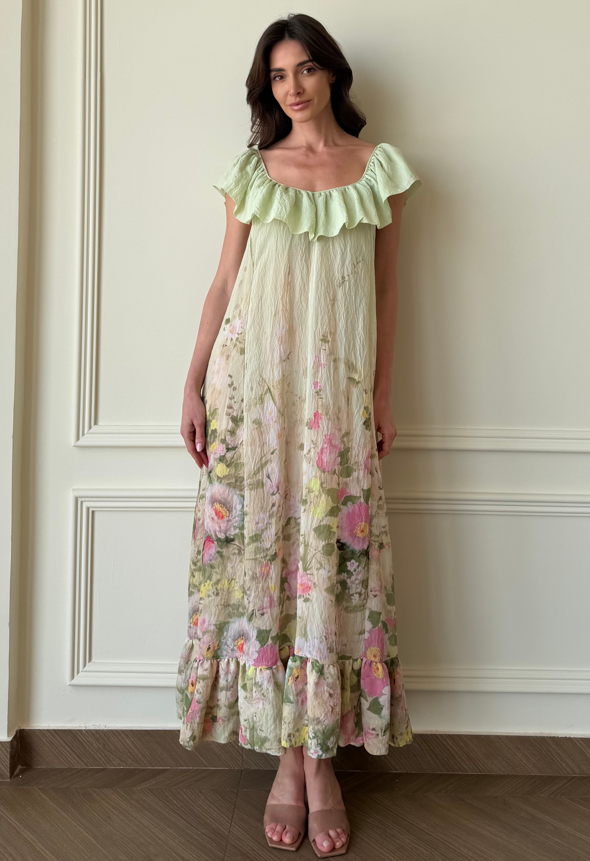 Viscose Flounce Dress