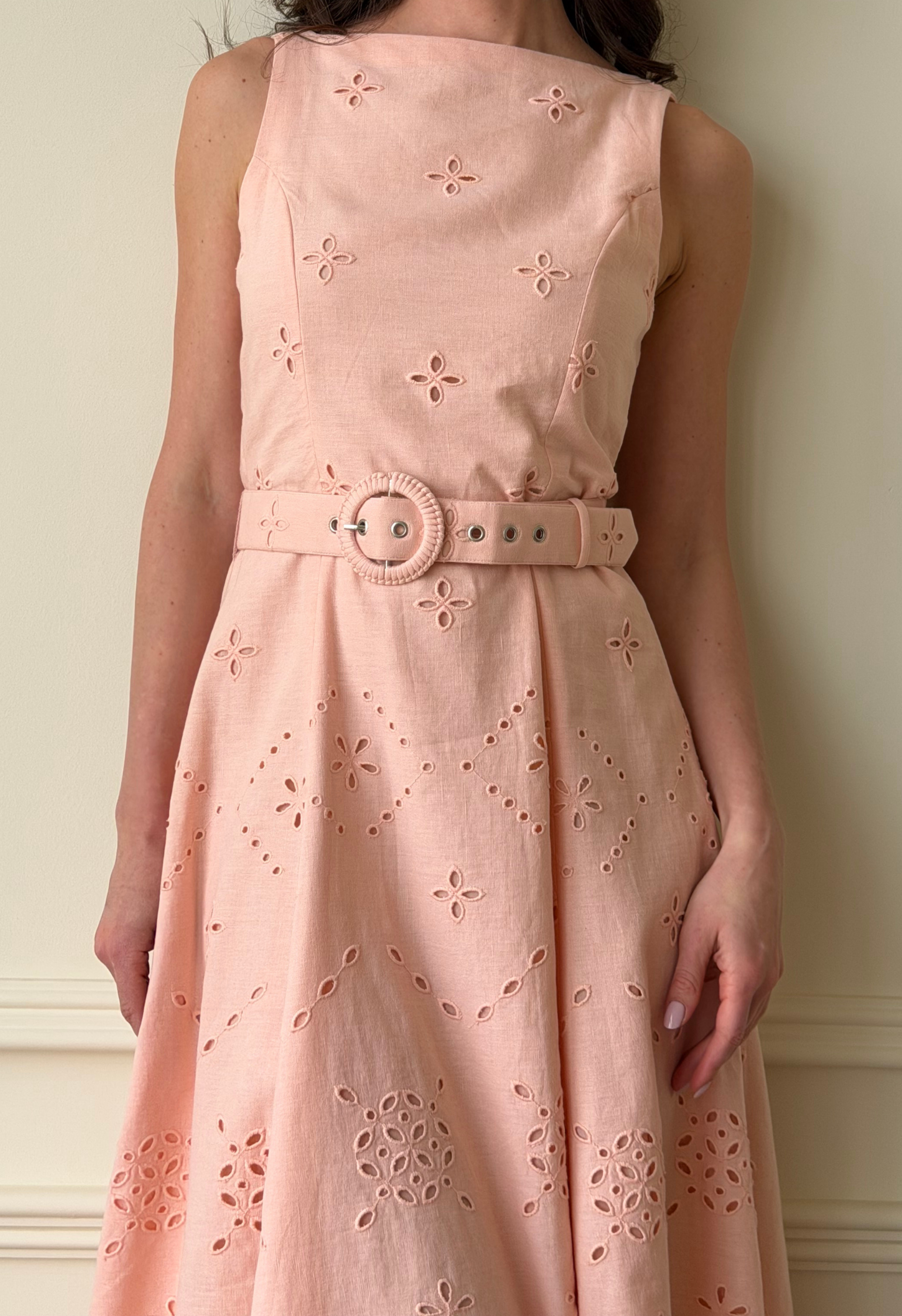 Blush Eyelet Dress
