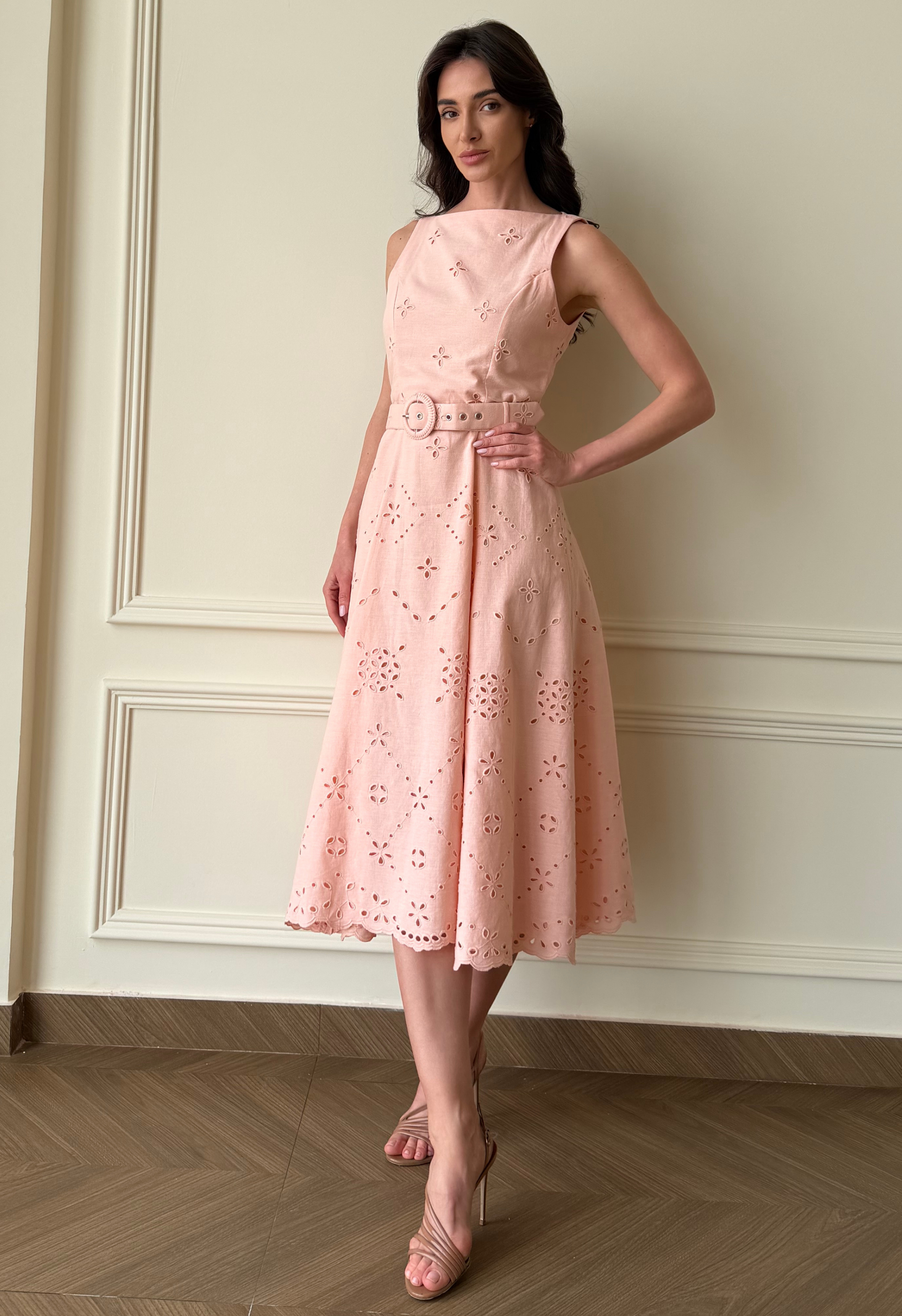 Blush Eyelet Dress