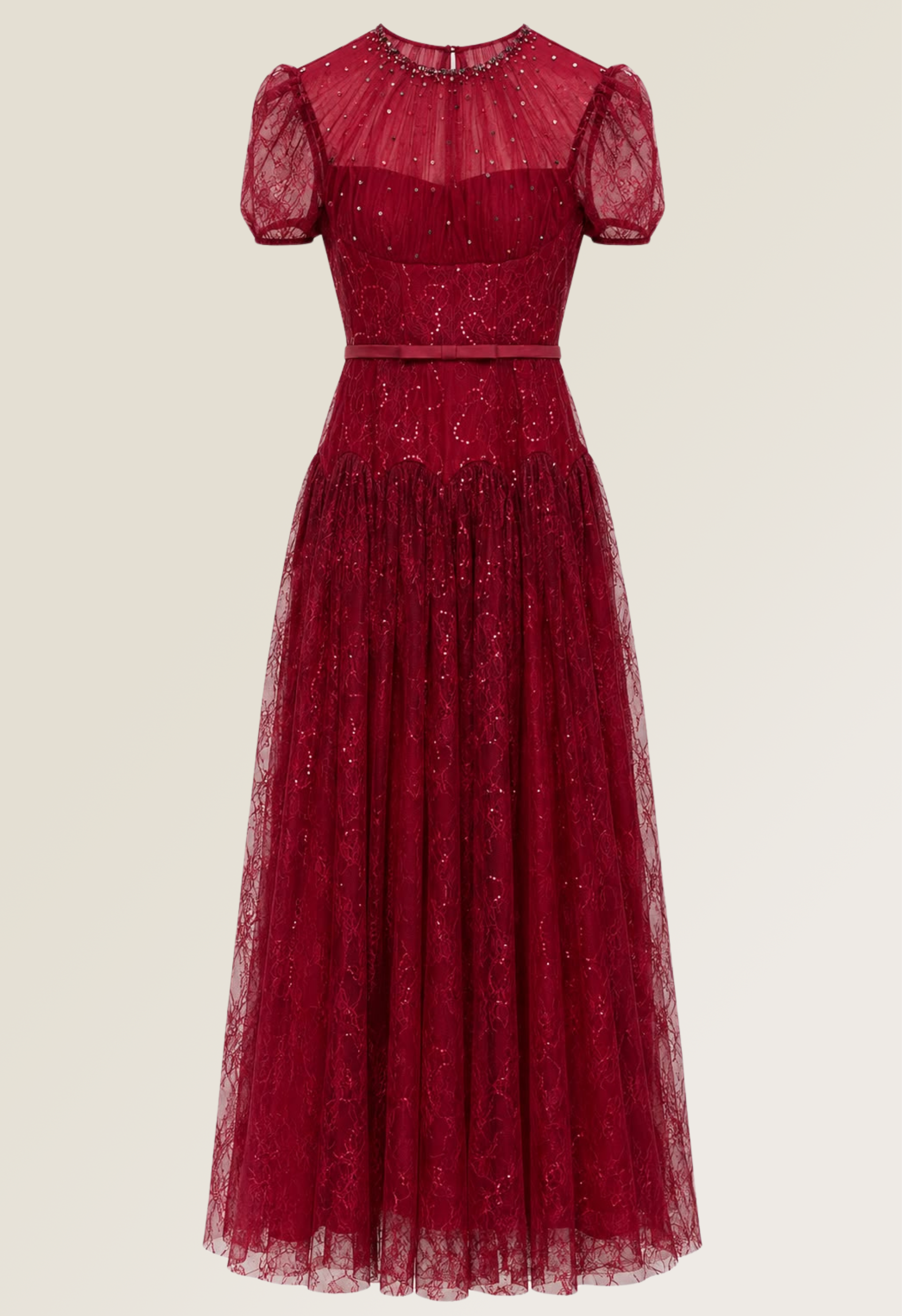 Sabrine Red Maxi Dress