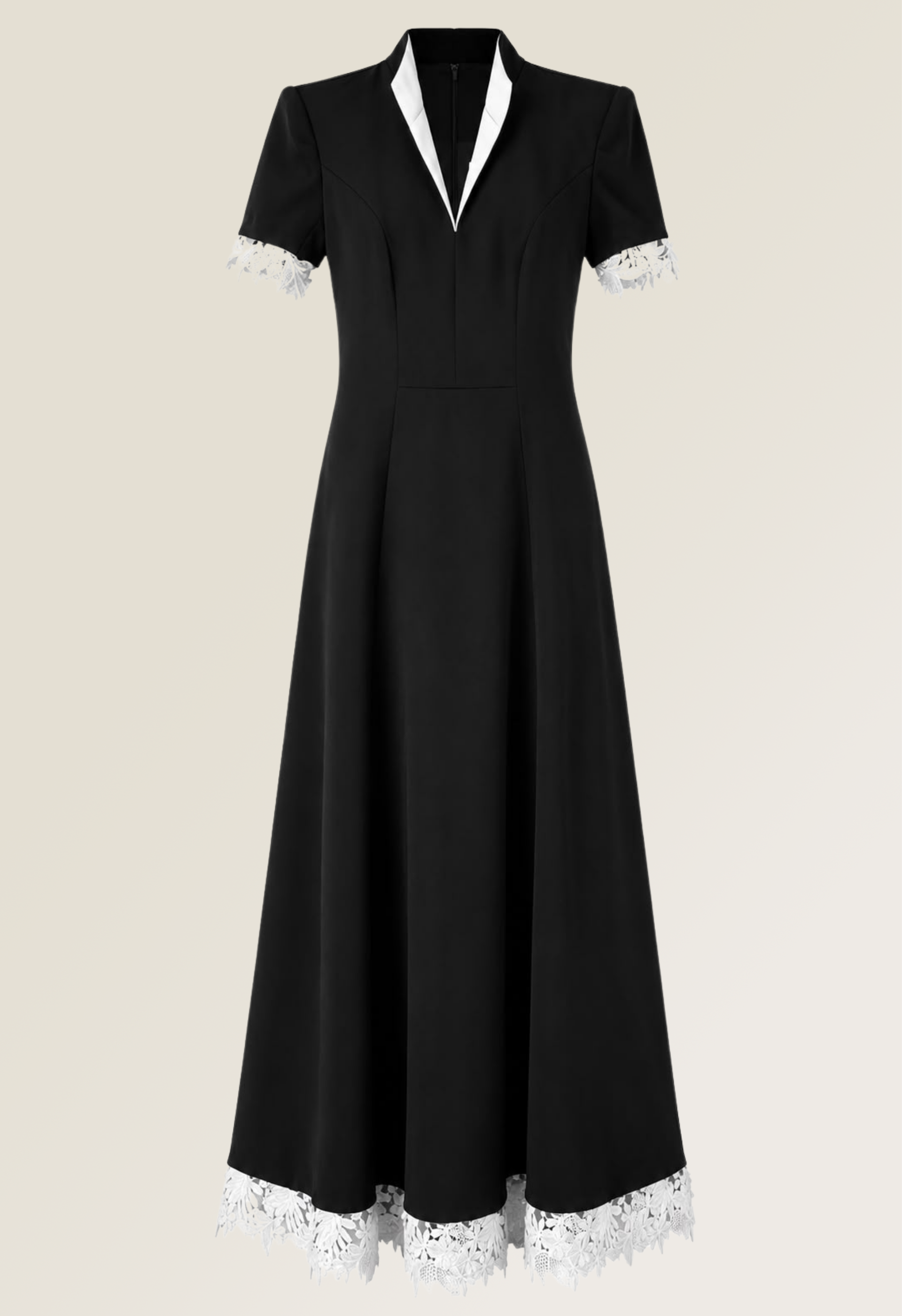 Classic Contrast Gown