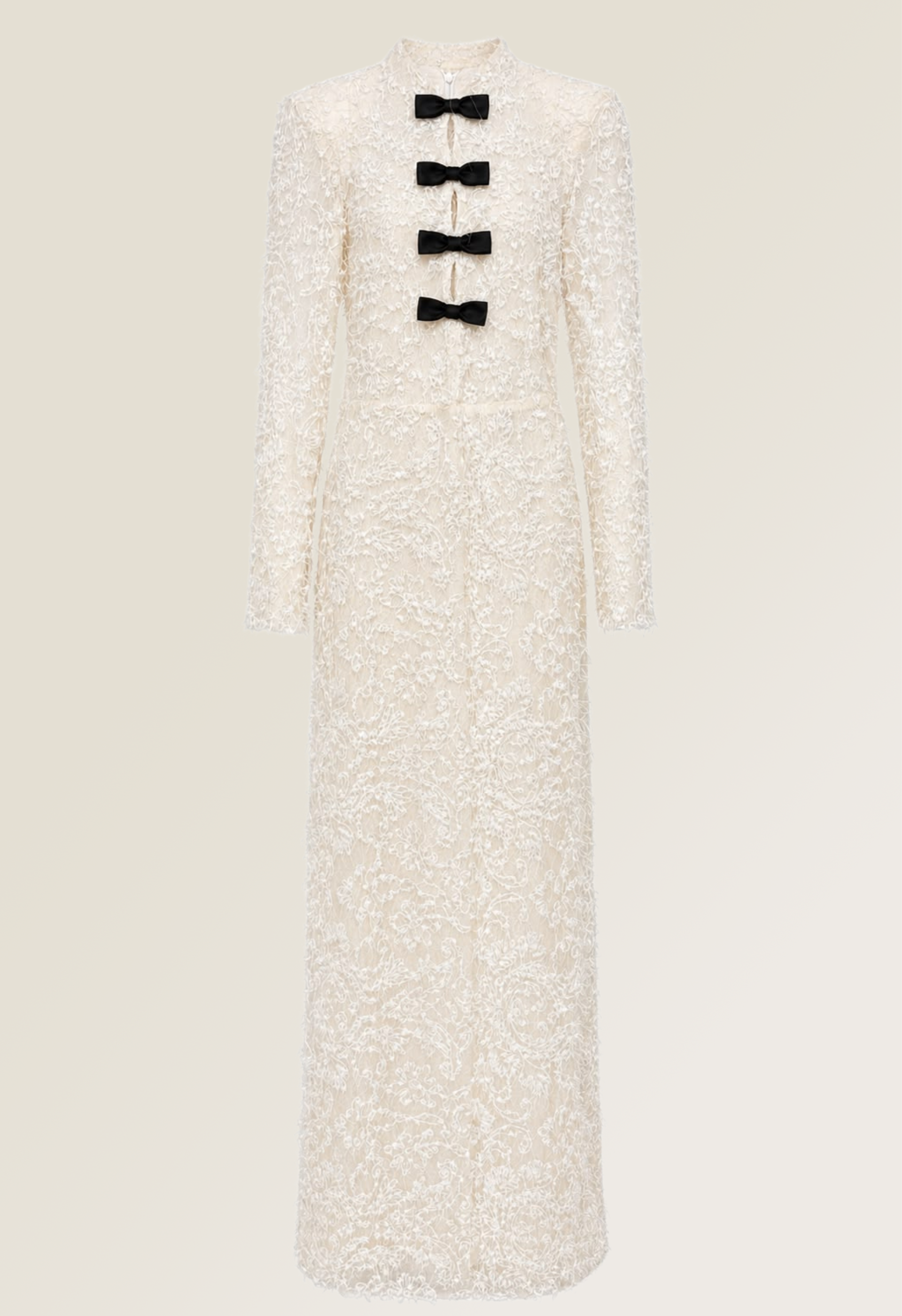 Ivory Lace Bow Gown