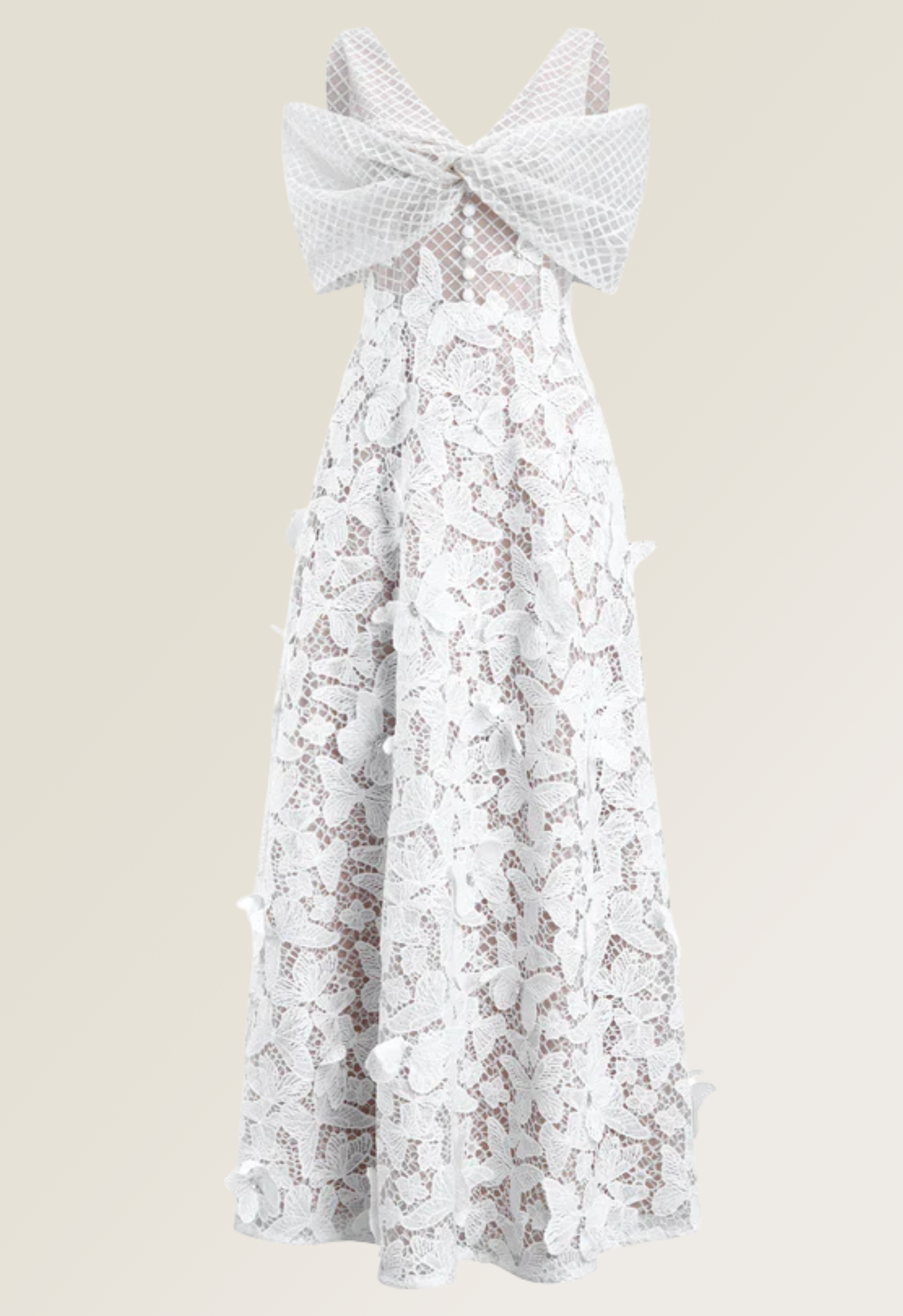 Juliet Dress with Off-shoulder Shawl
