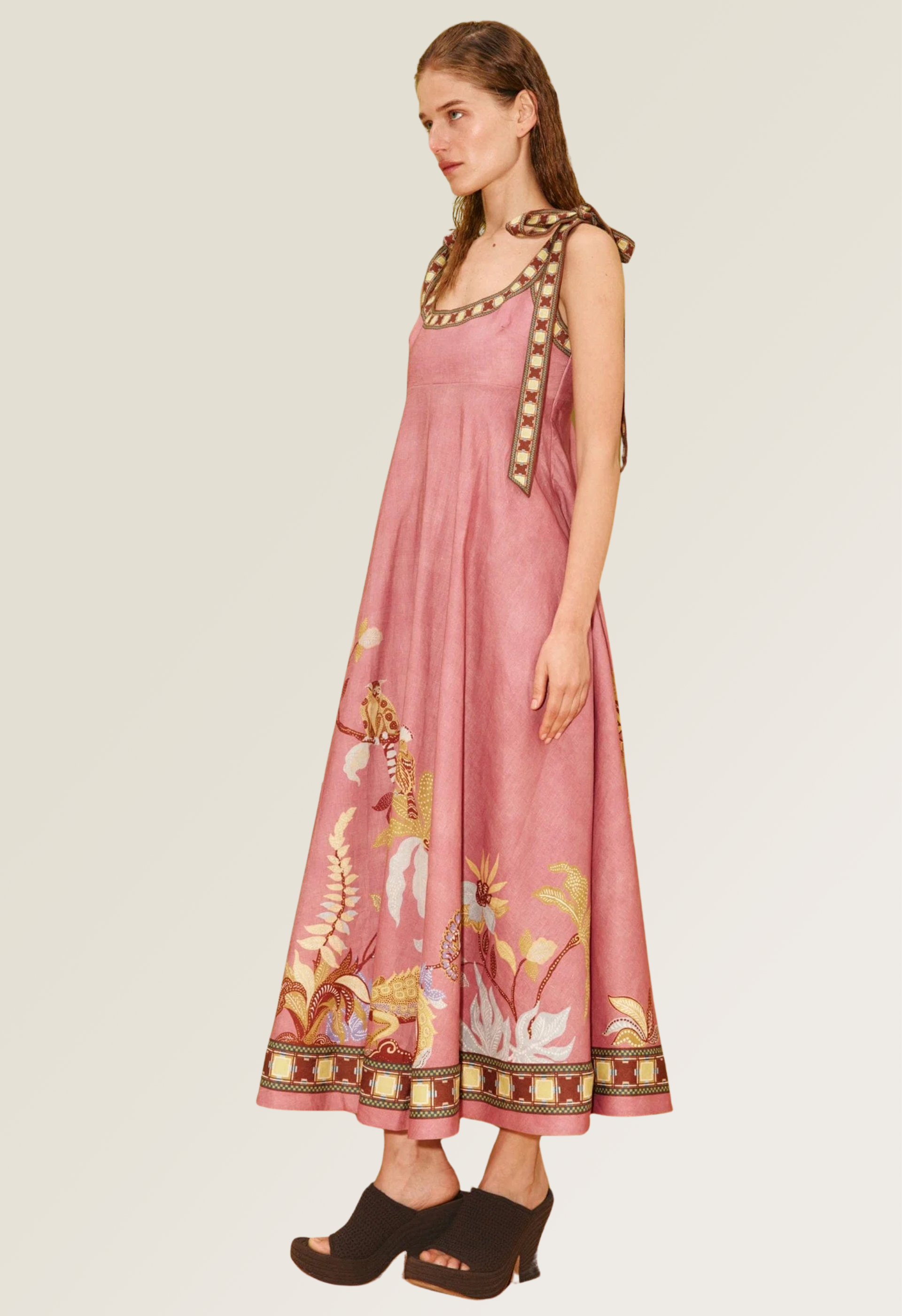 Zuri Ballet Linen Sundress