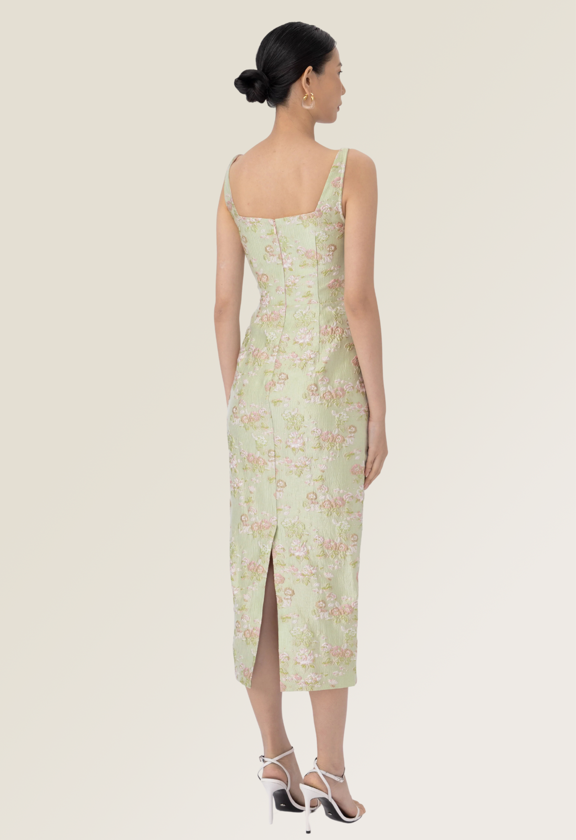 Alice Brocade Midi Dress