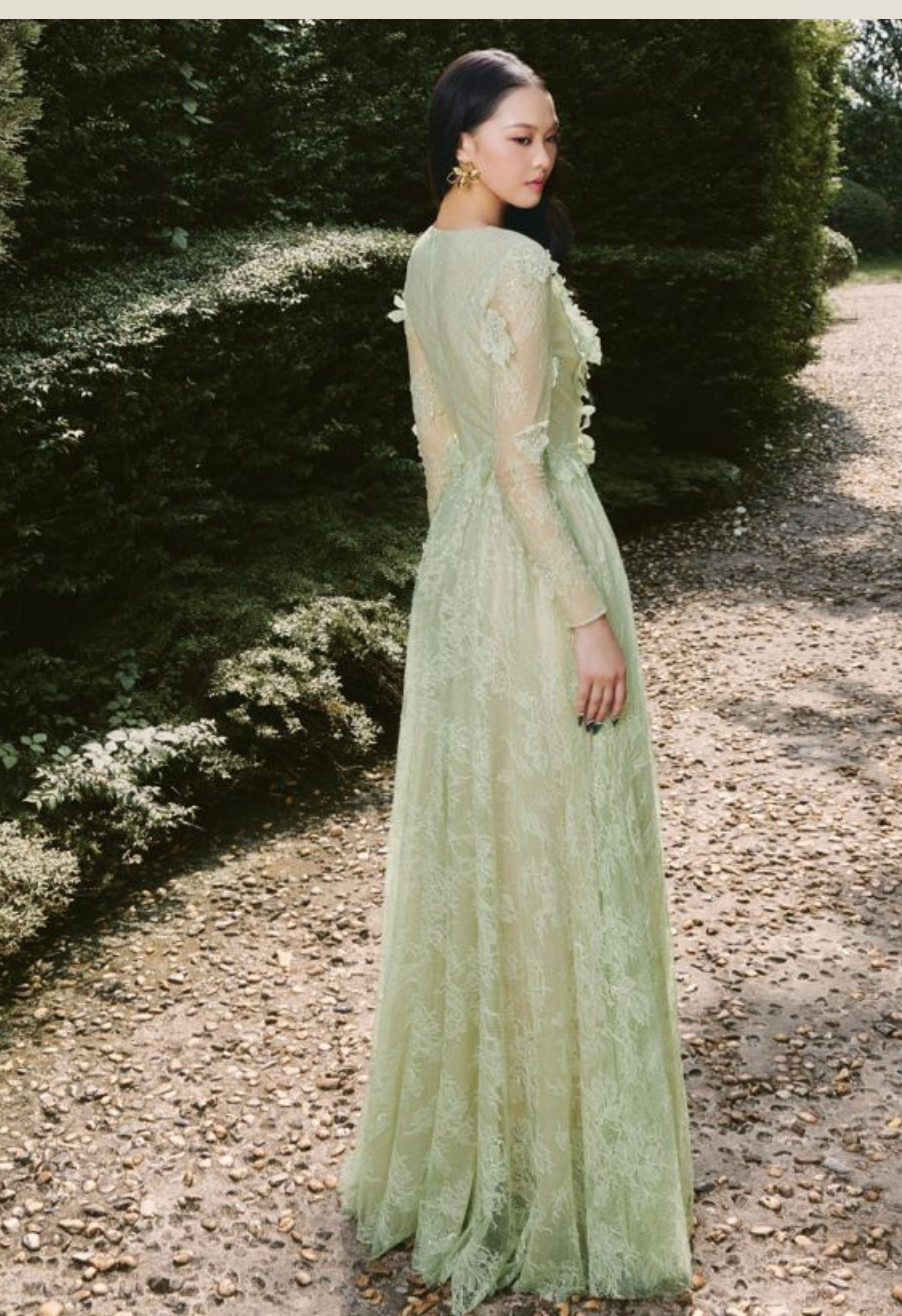 Green Lace Gown