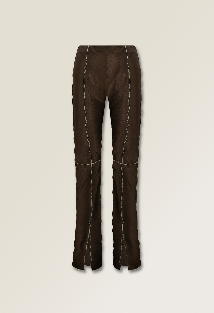 Curly Front Split Trousers