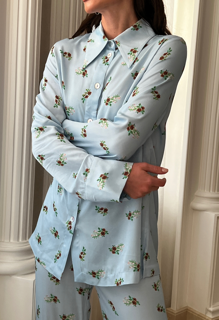 Blue Blossom pajama set