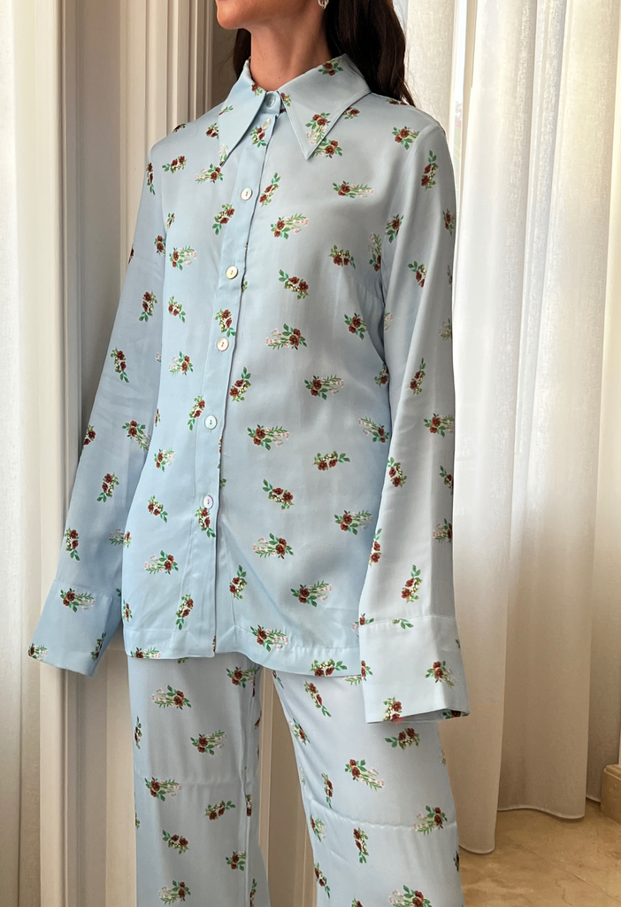 Blue Blossom pajama set