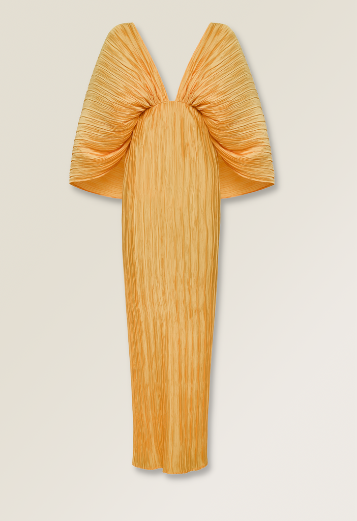 Yellow cape dress