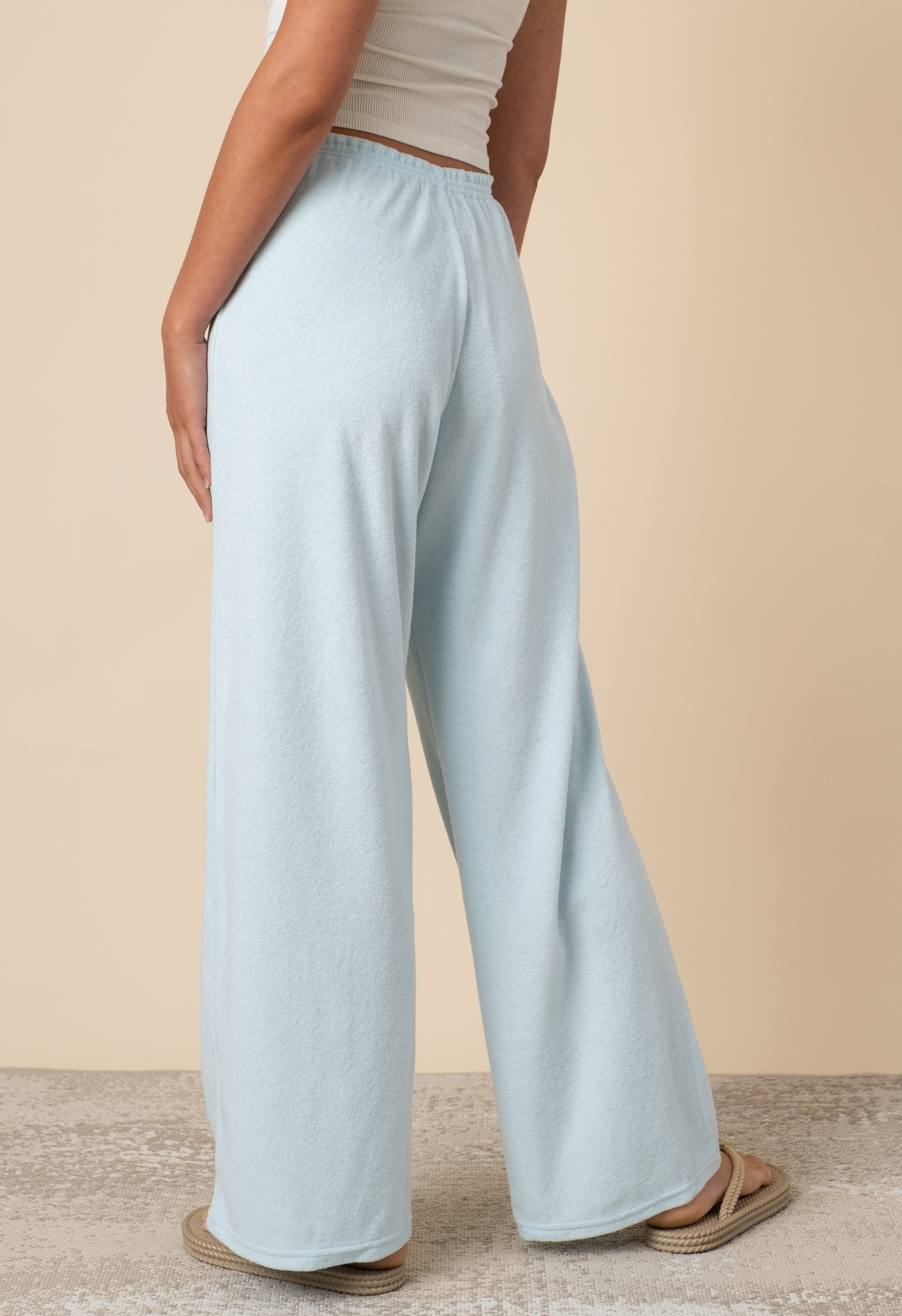 Terry Pants in Baby Blue