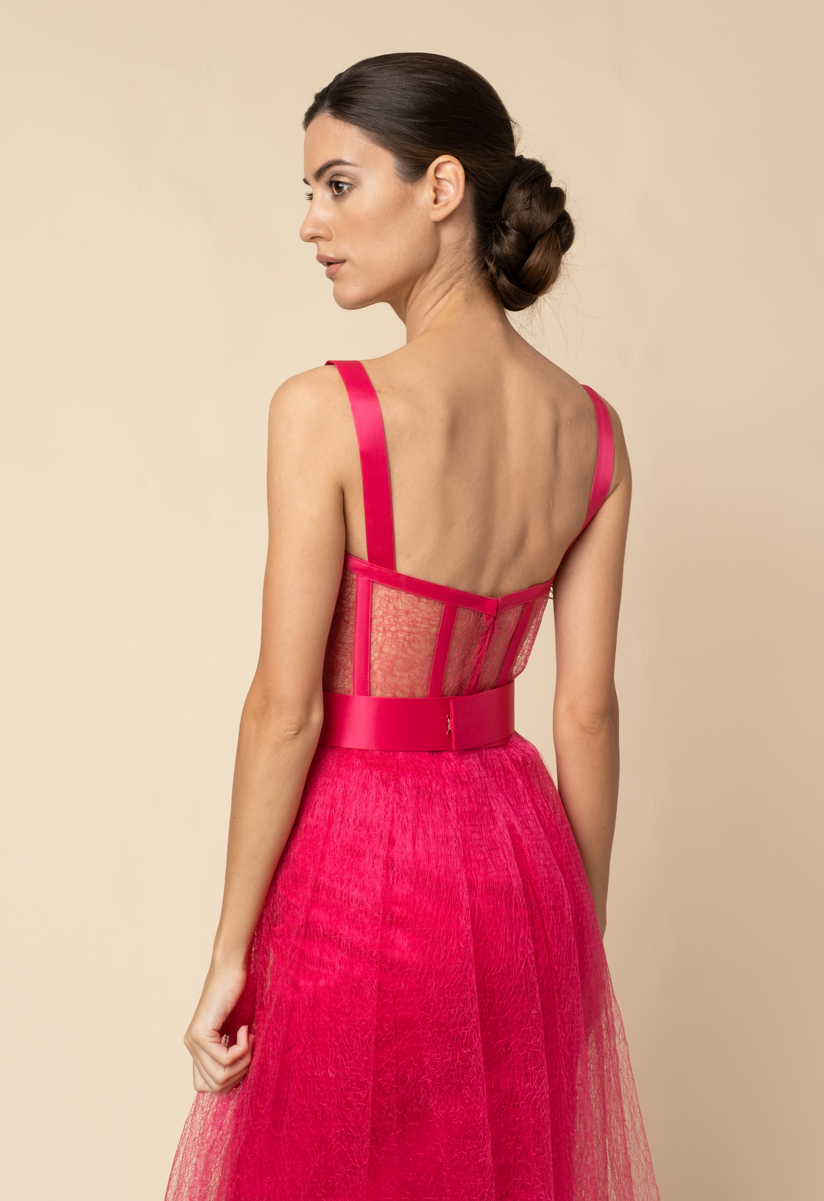 Pink corset gown