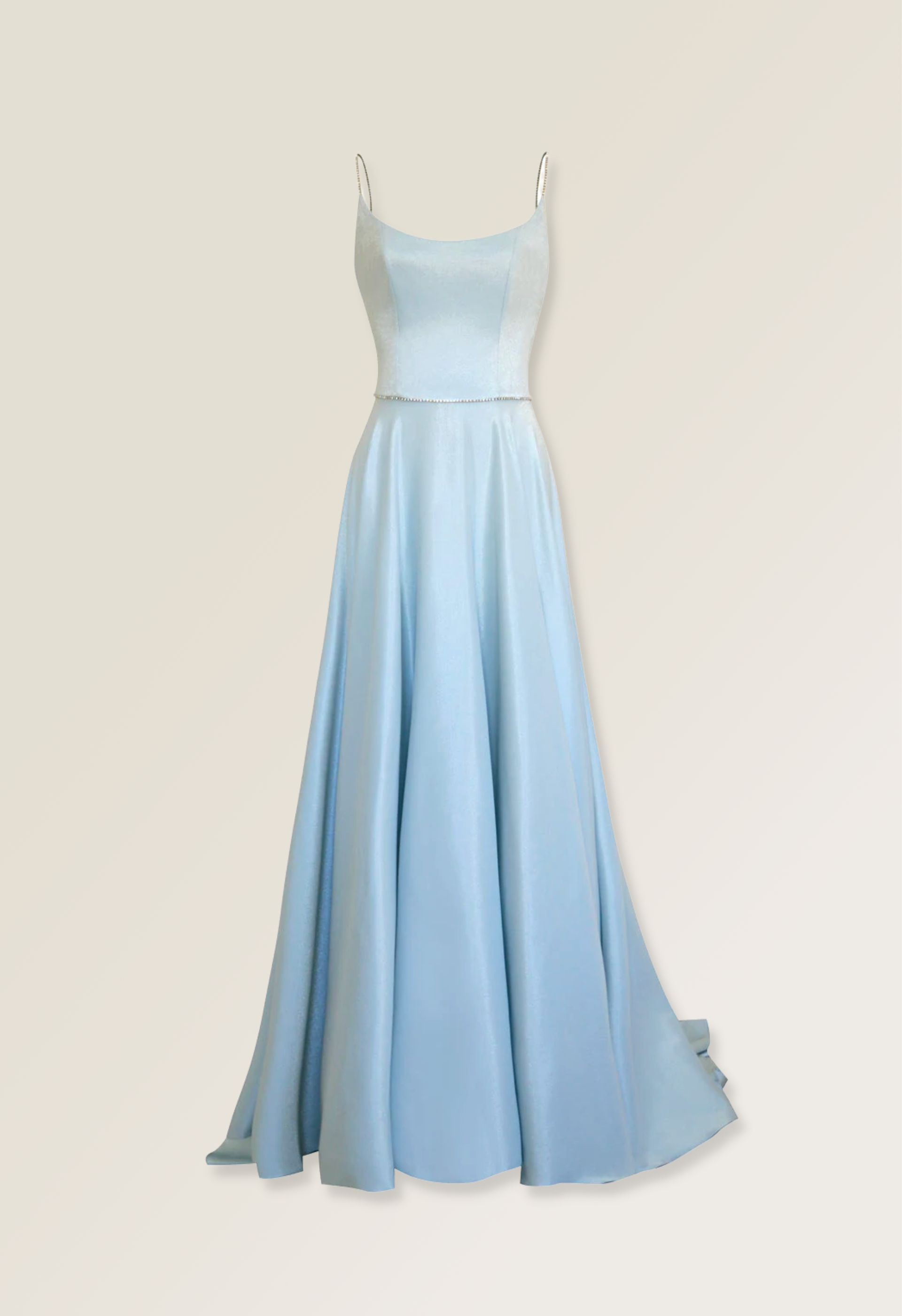 Metallic blue gown